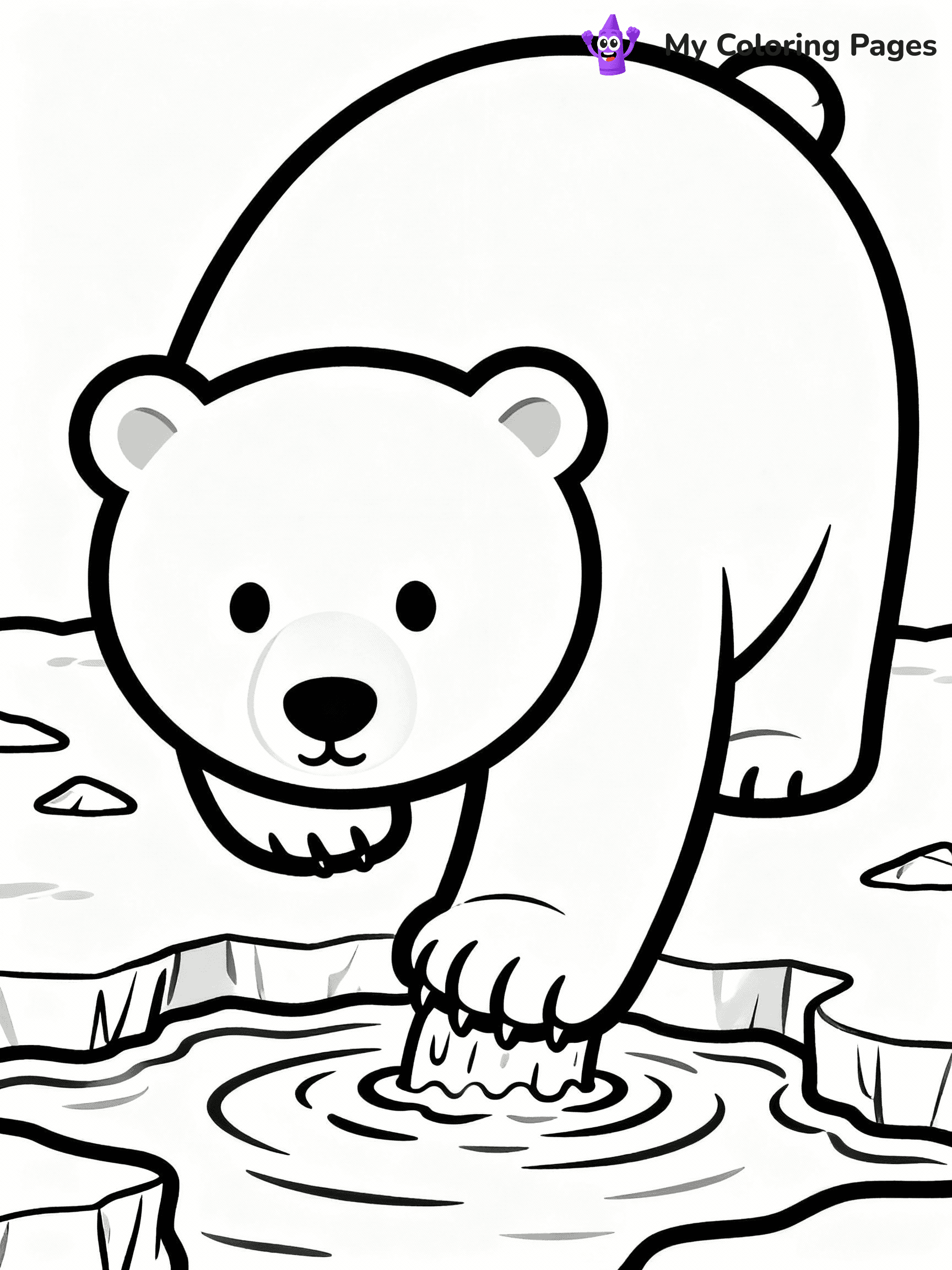 Polar Bear Coloring Pages - 19