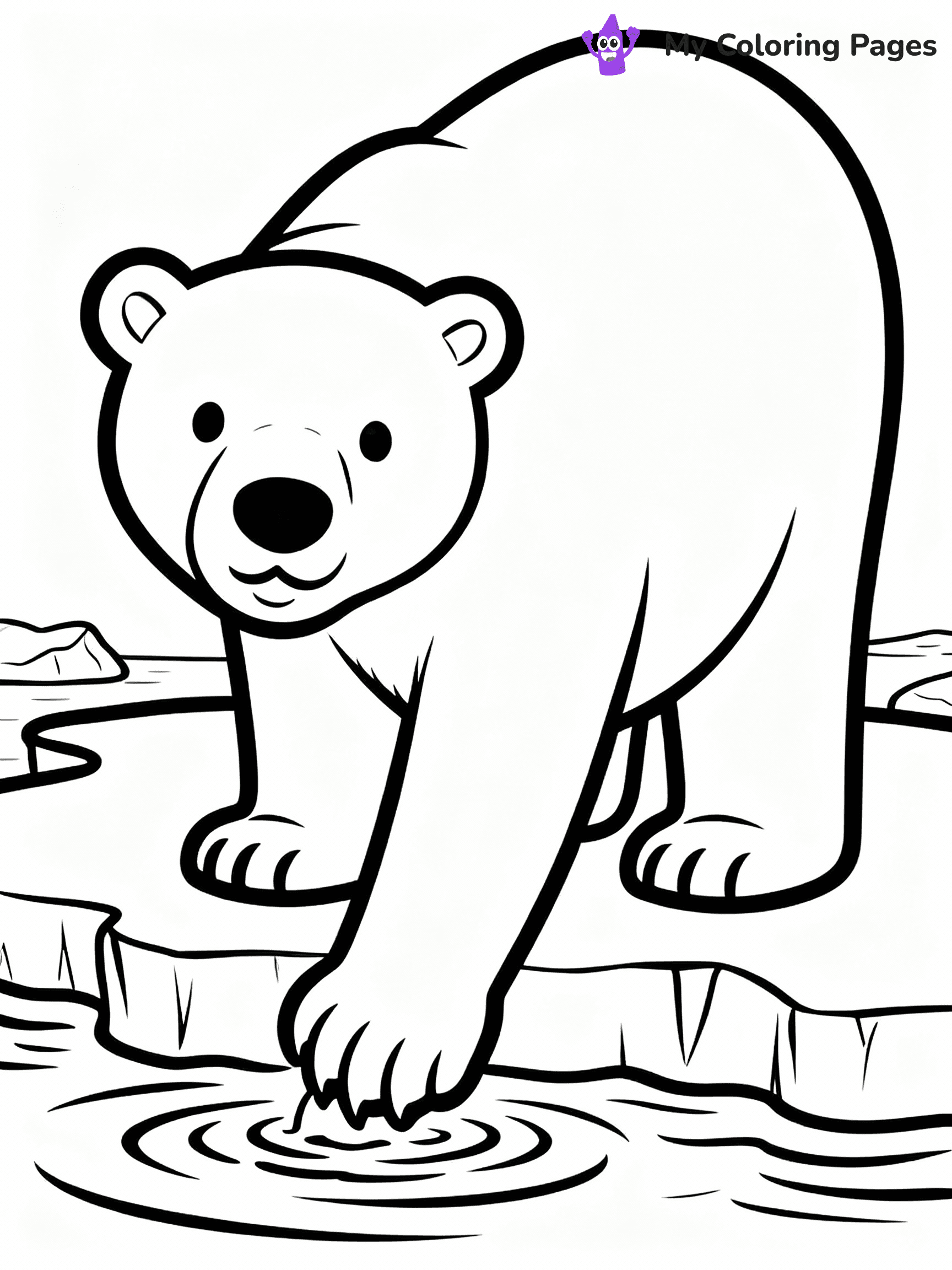 Polar Bear Coloring Pages - 18