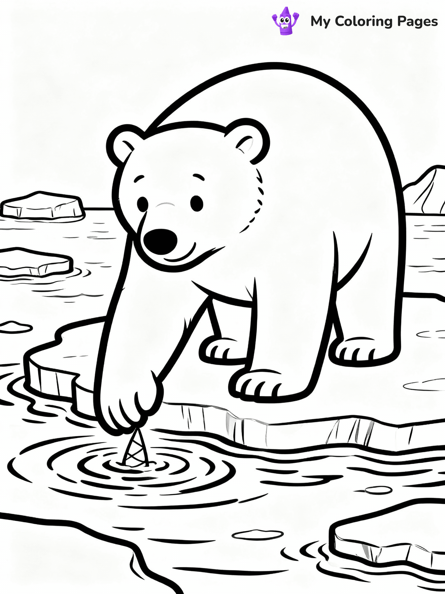 Polar Bear Coloring Pages - 16