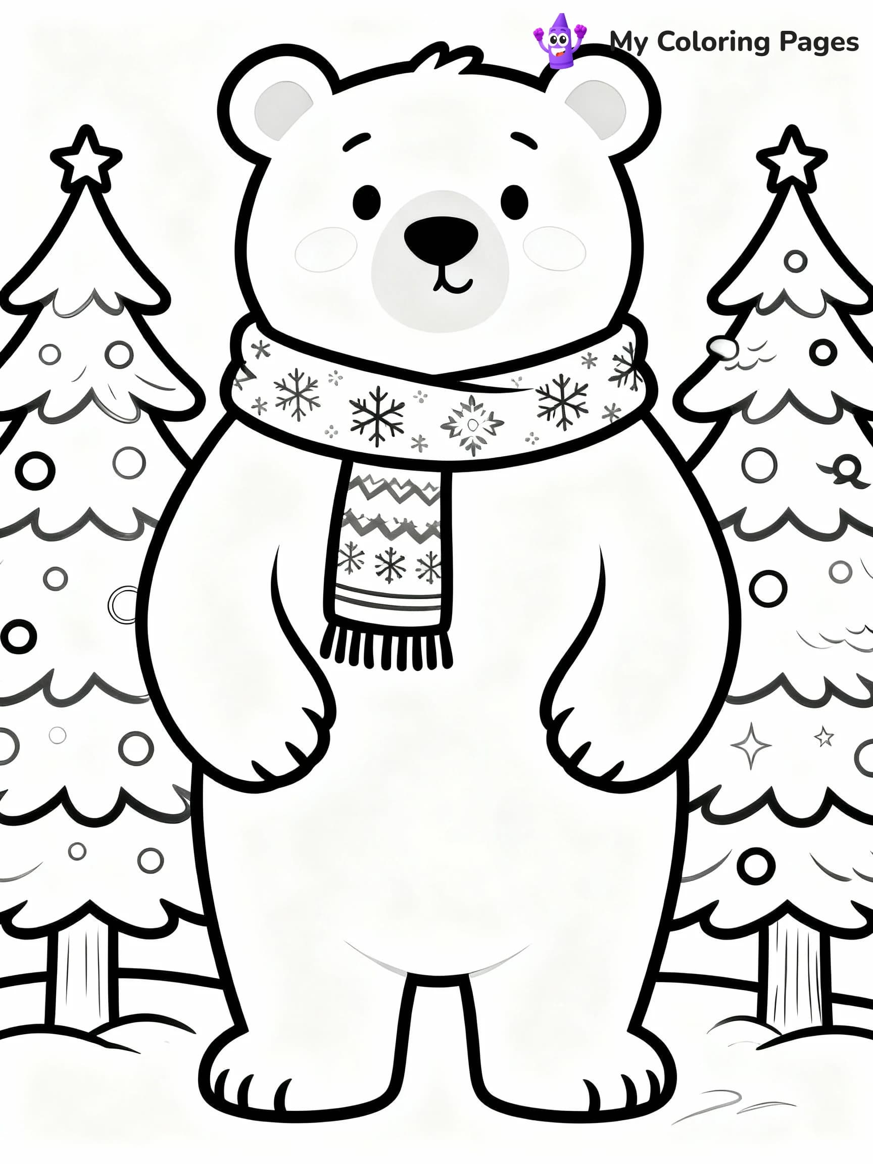 Polar Bear Coloring Pages - 14