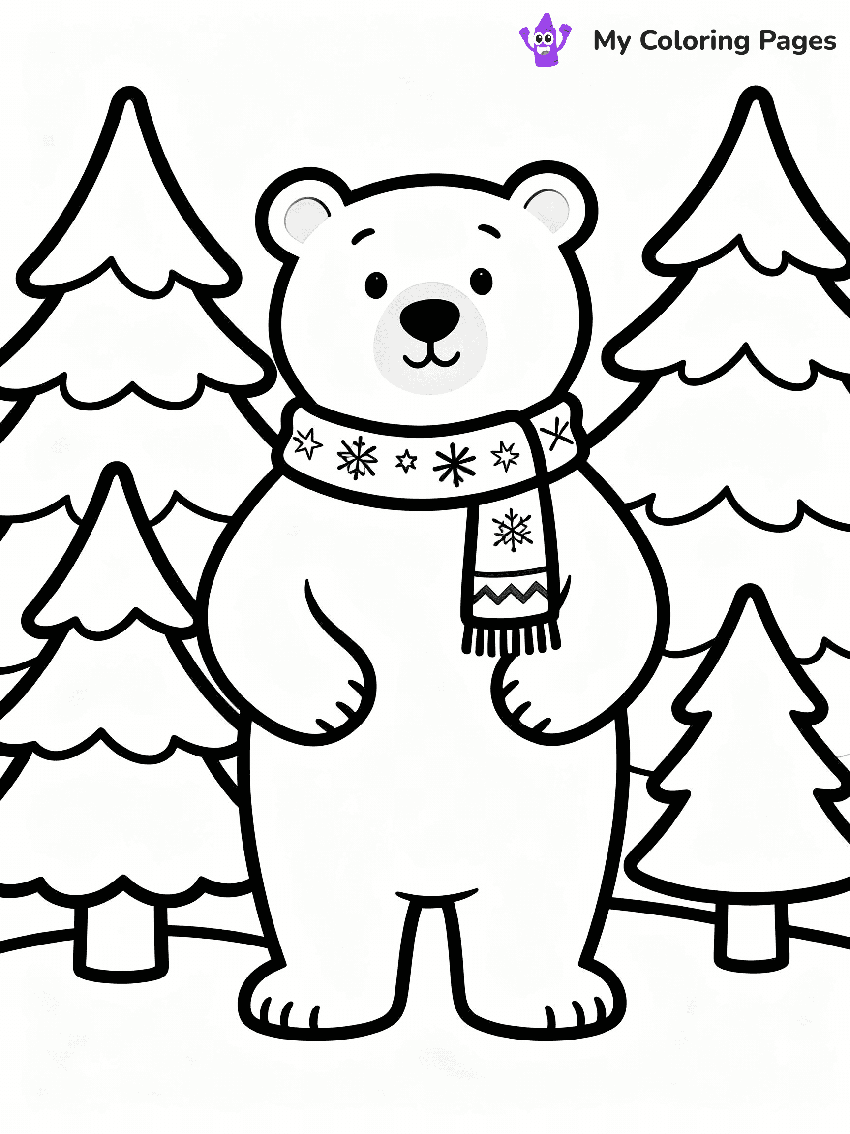 Polar Bear Coloring Pages - 13