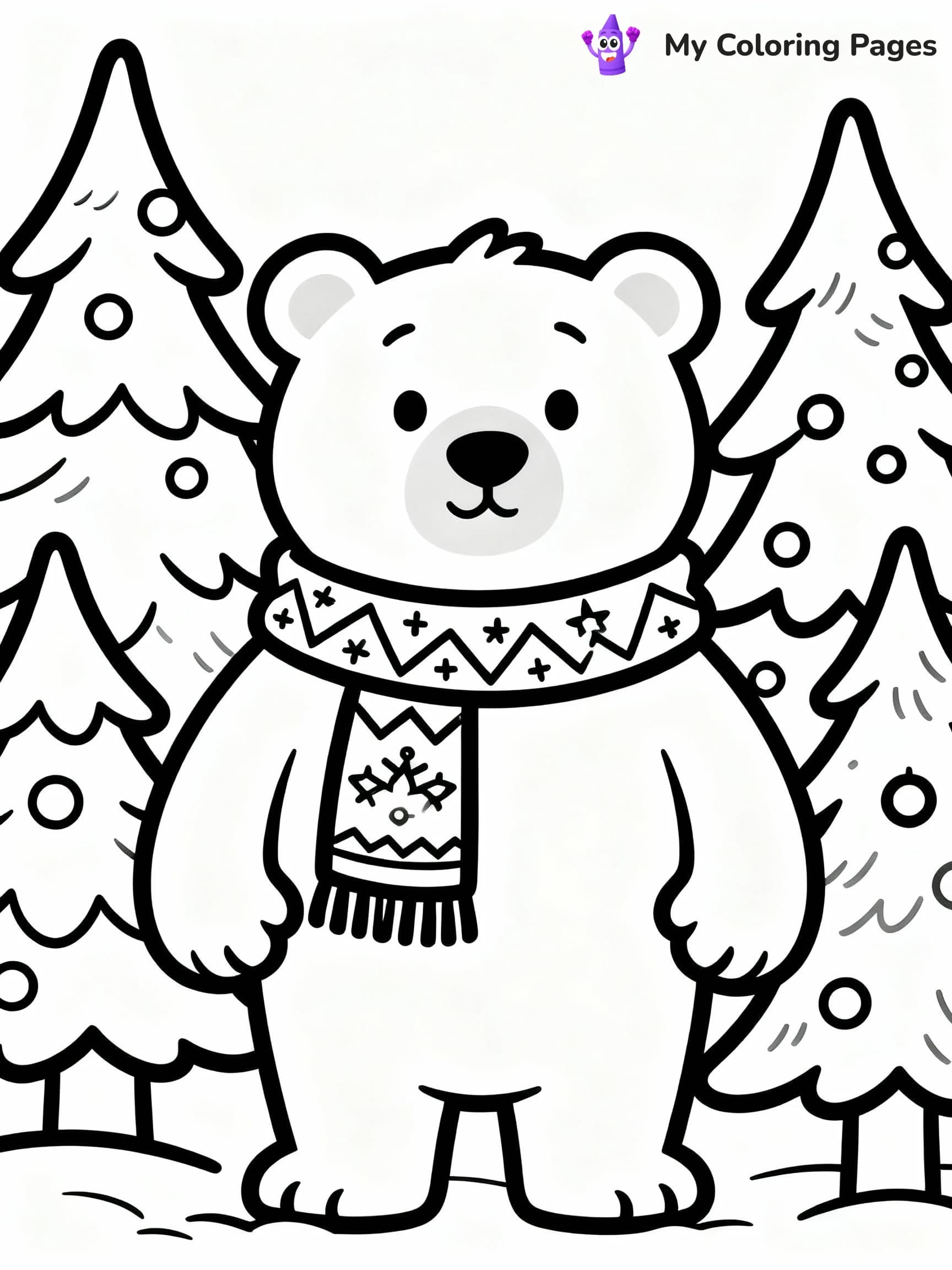 Polar Bear Coloring Pages - 10