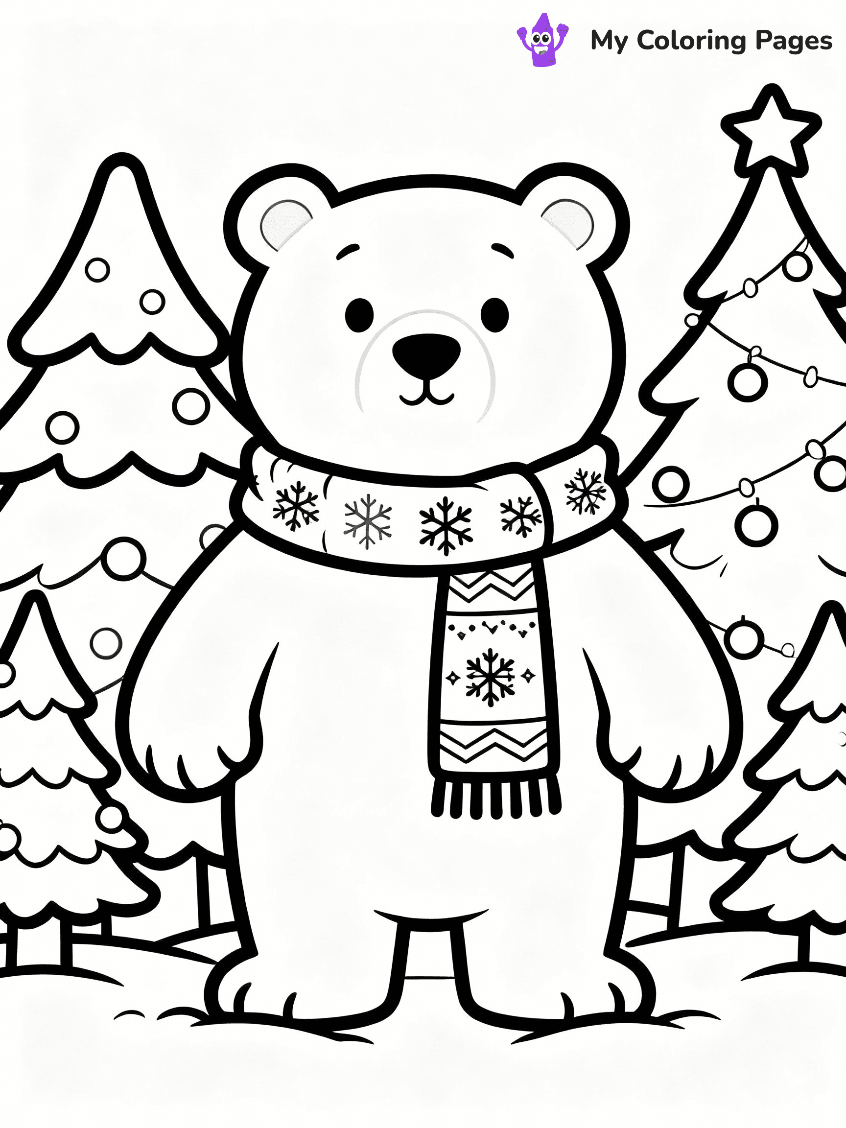 Polar Bear Coloring Pages - 8