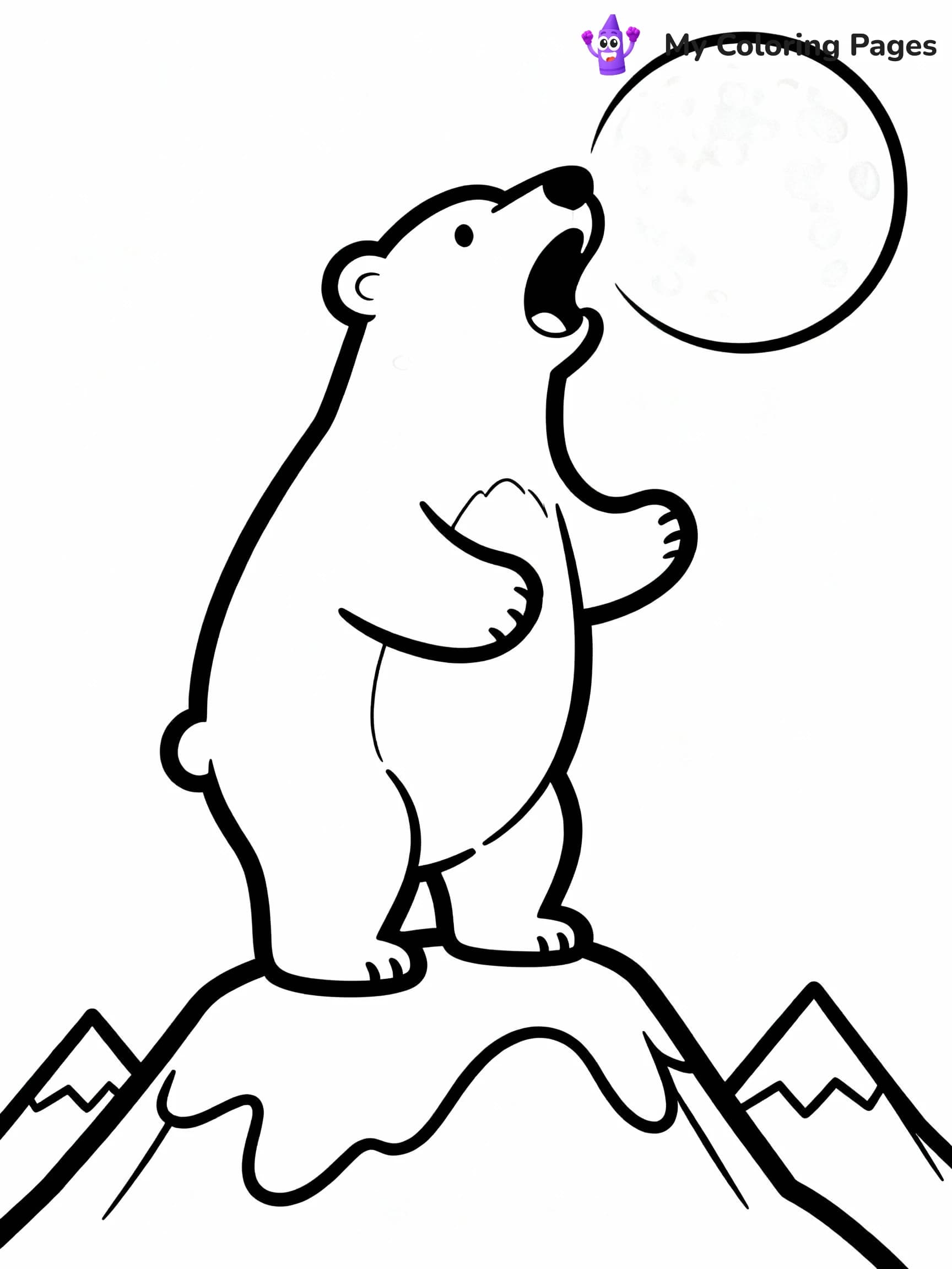 Polar Bear Coloring Pages - 5