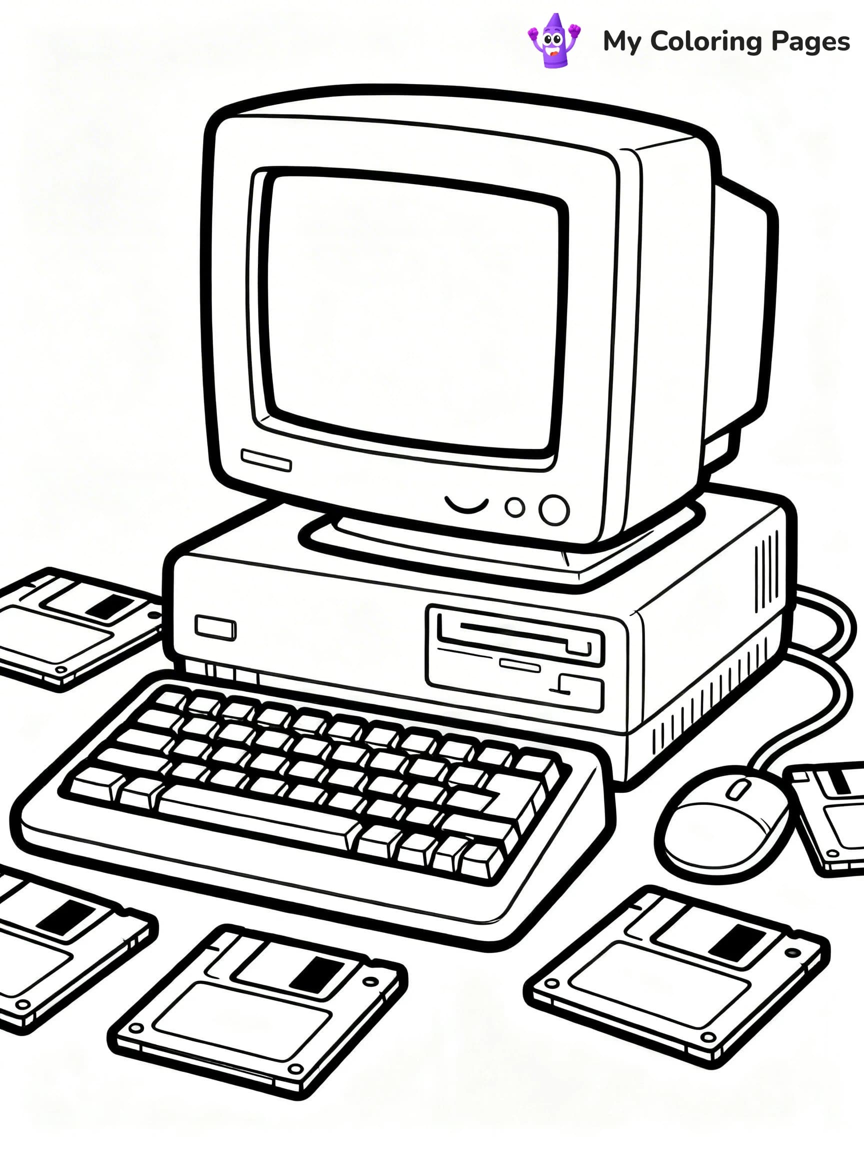 Y2K Coloring Pages - 23