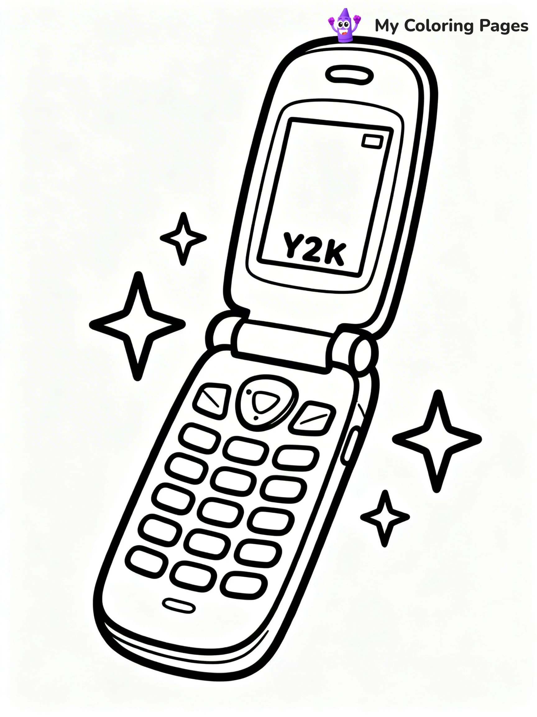 Y2K Coloring Pages - 11
