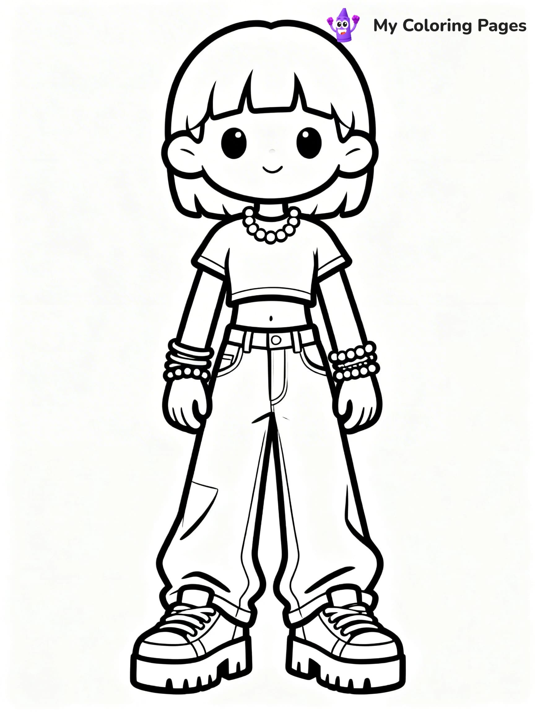 Y2K Coloring Pages - 4