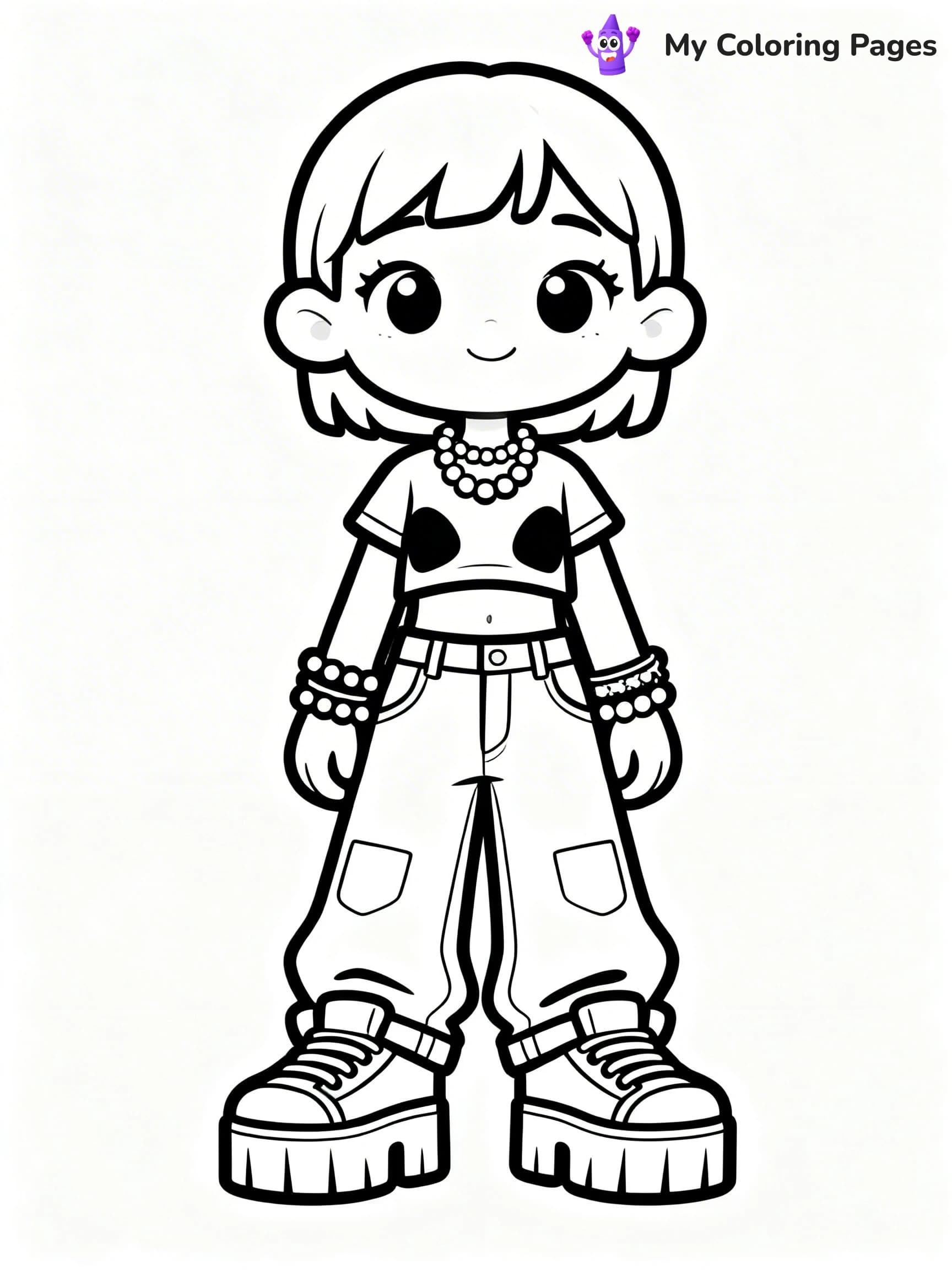 Y2K Coloring Pages - 1