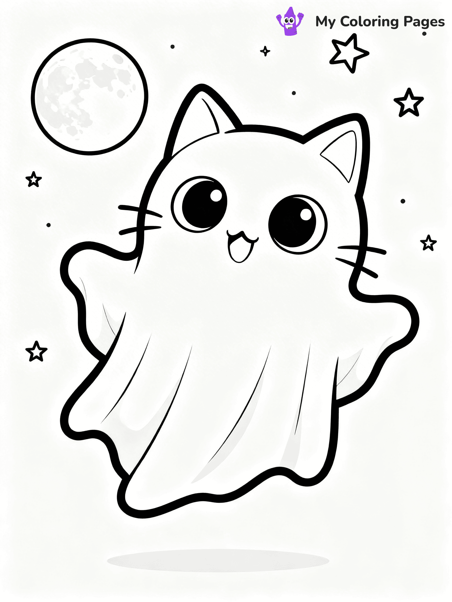 Halloween Coloring Pages Cat - 99