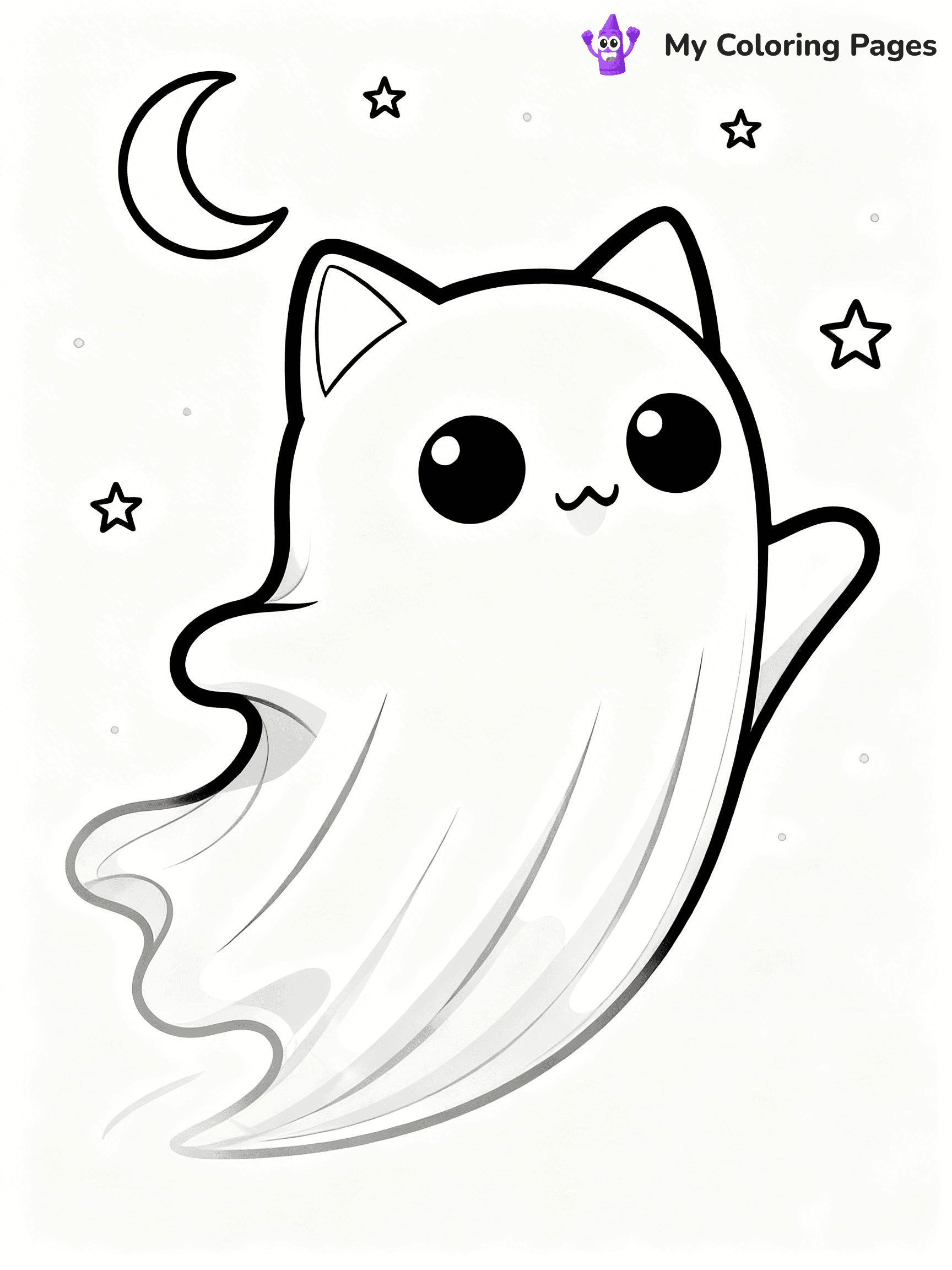 Halloween Coloring Pages Cat - 97