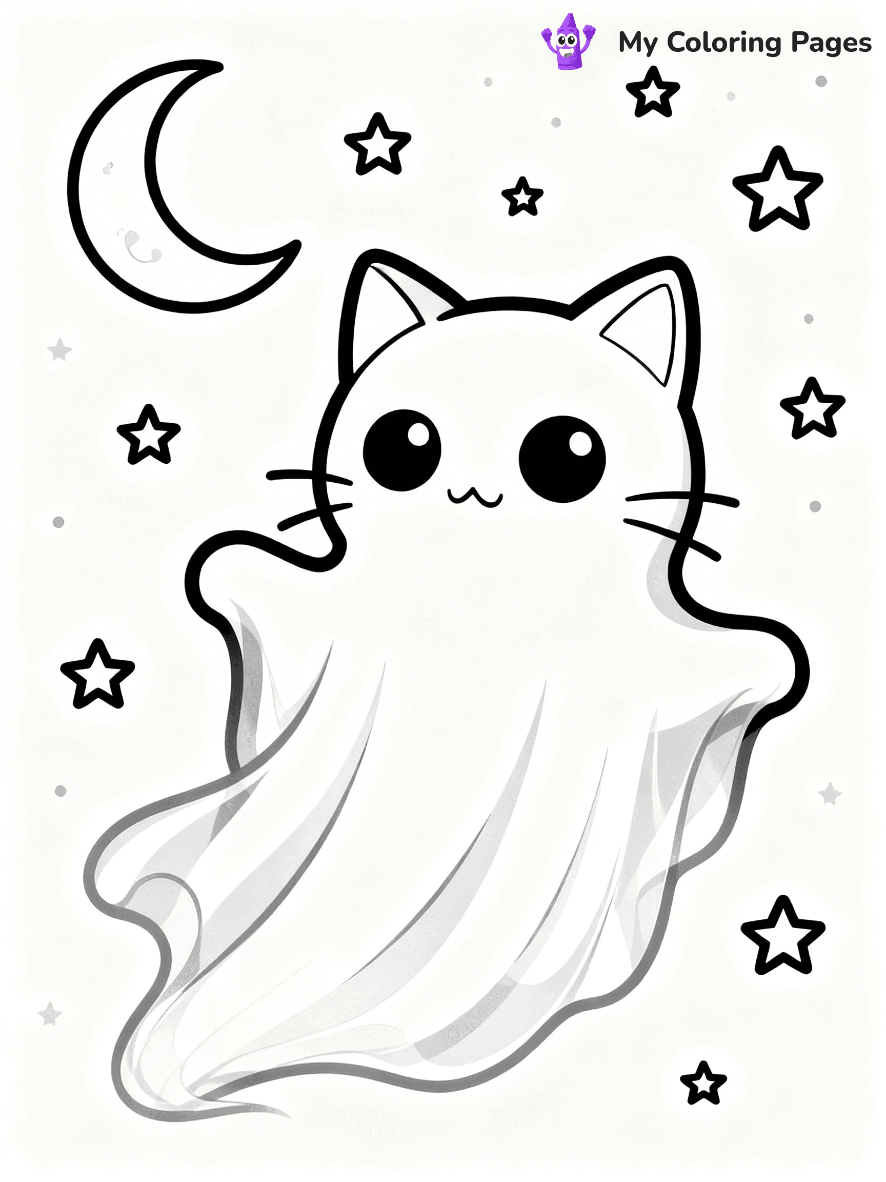 Halloween Coloring Pages Cat - 94