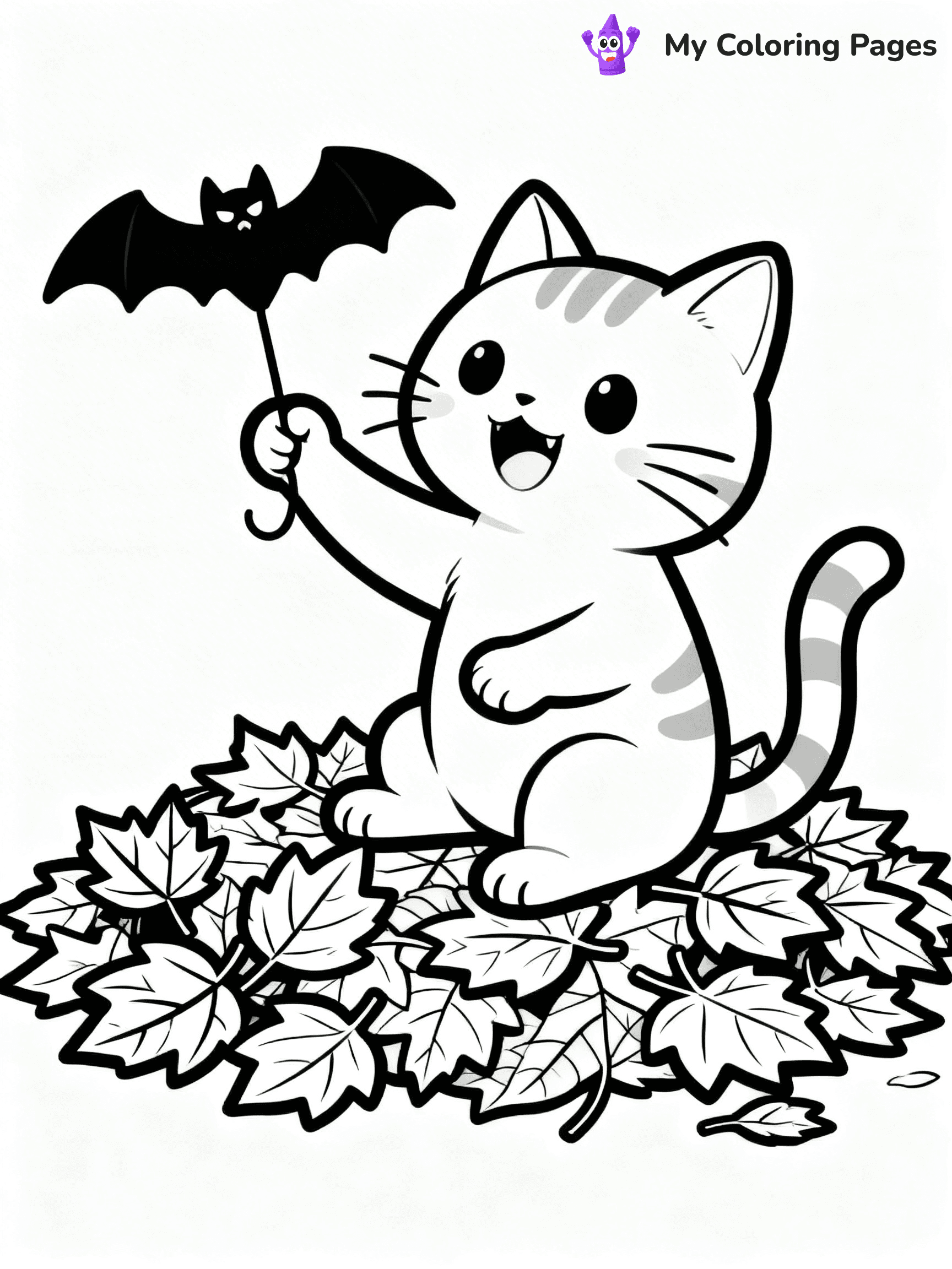 Halloween Coloring Pages Cat - 28