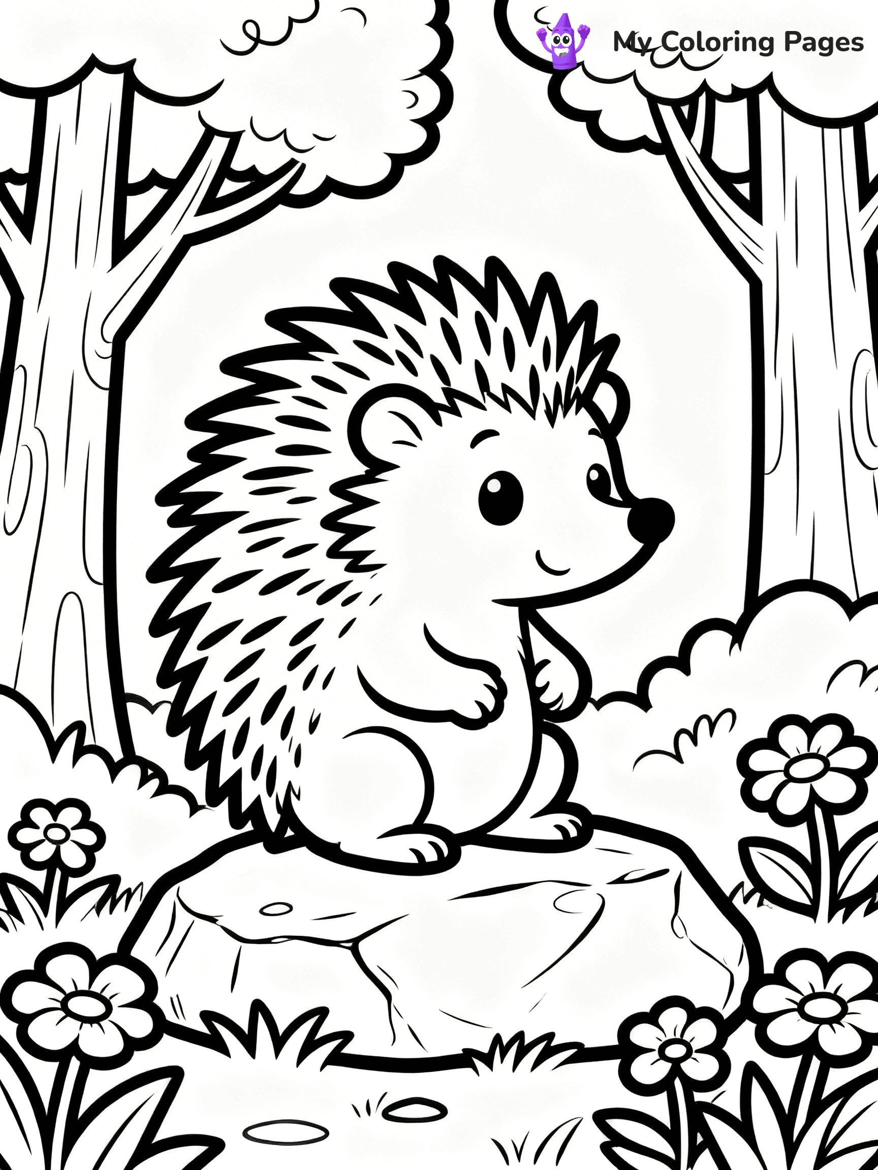 Porcupine Coloring Pages - 54