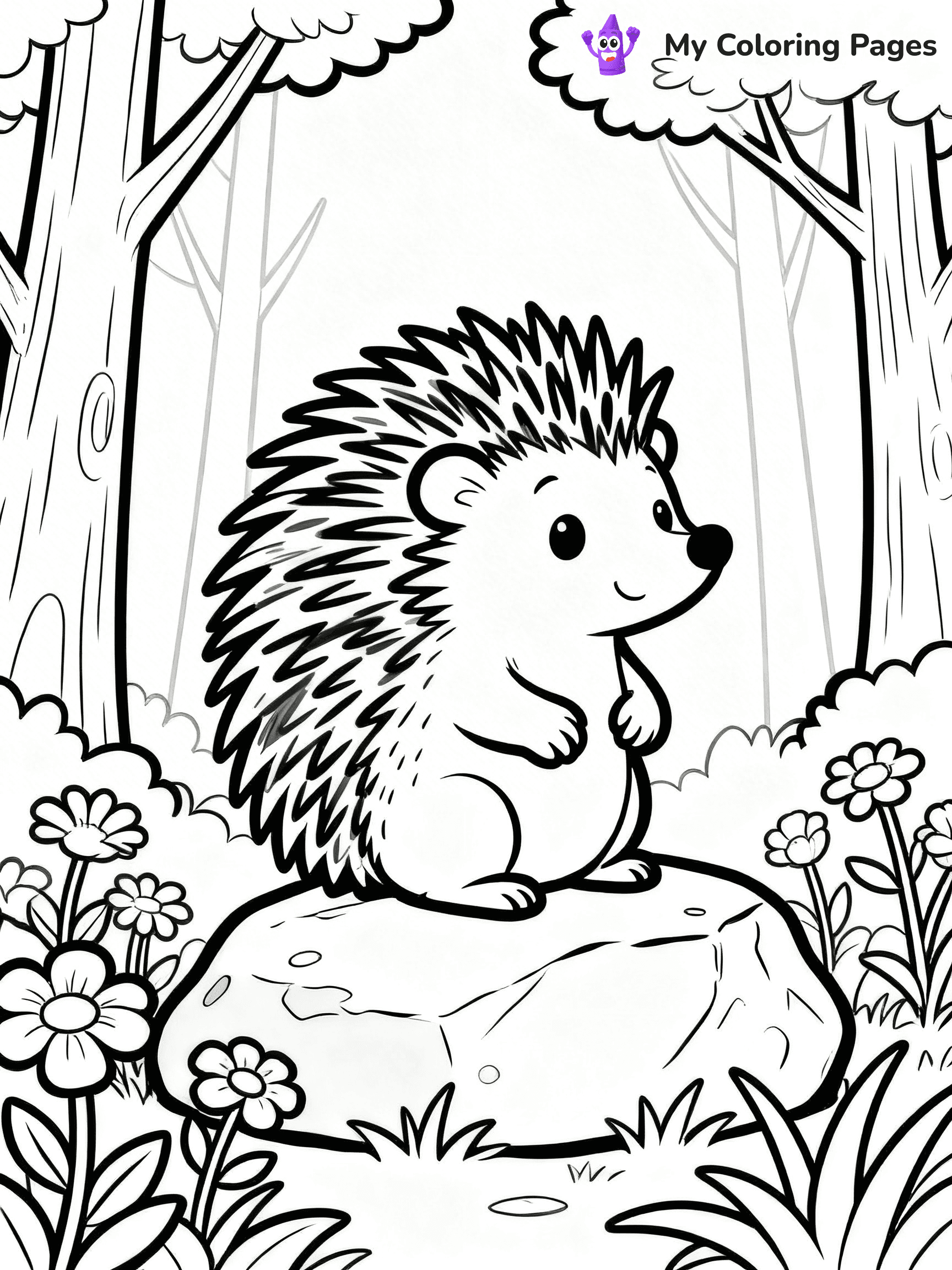 Porcupine Coloring Pages - 52