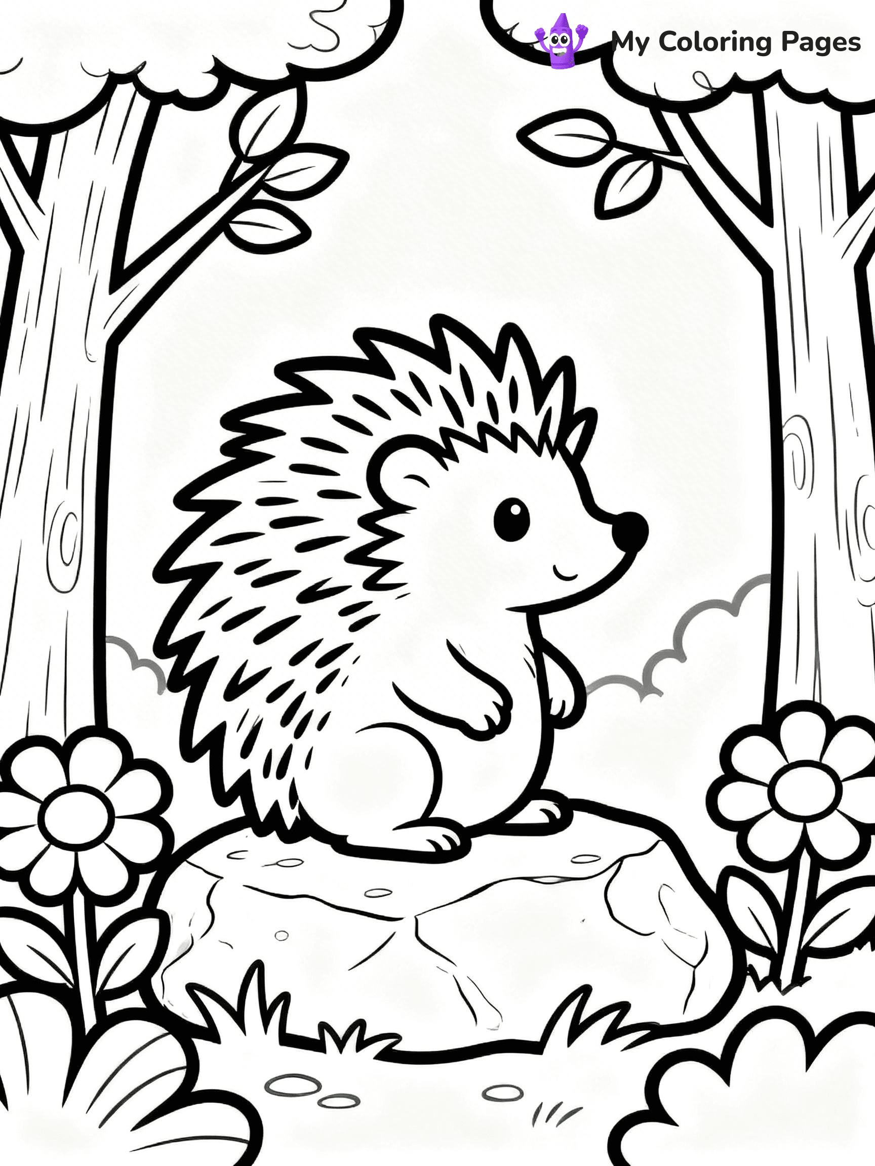 Porcupine Coloring Pages - 50