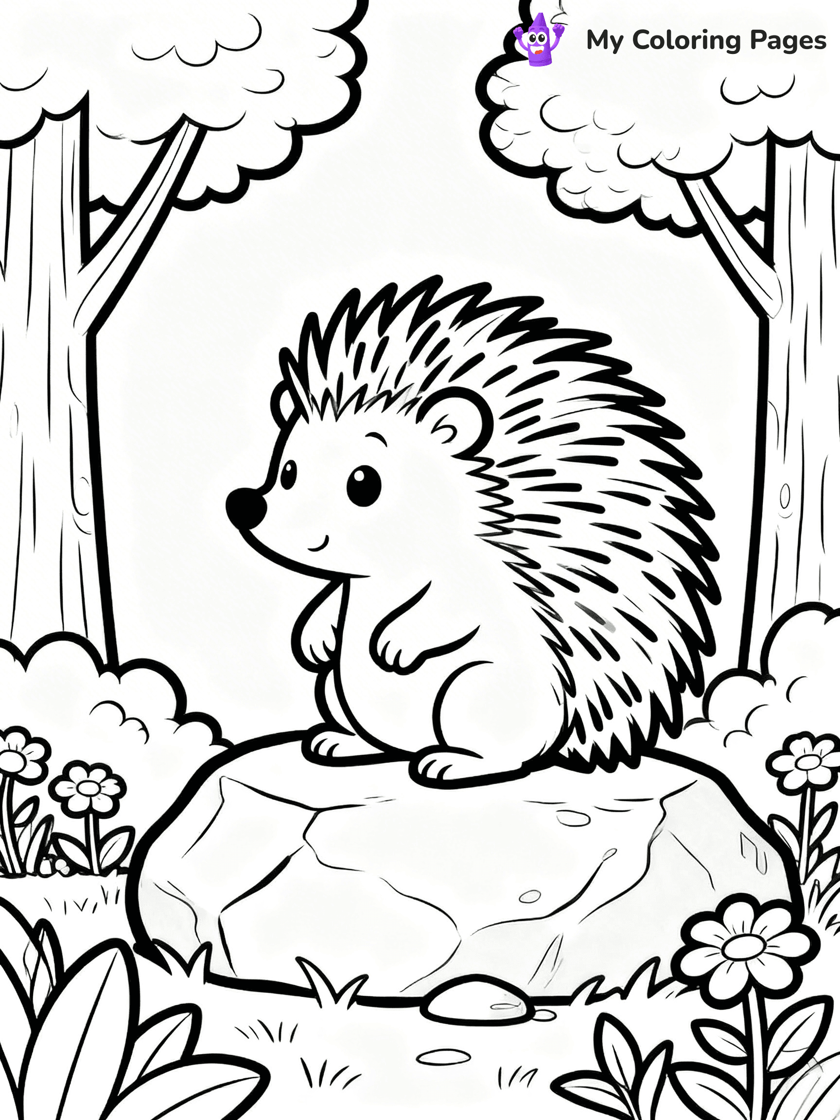Porcupine Coloring Pages - 49