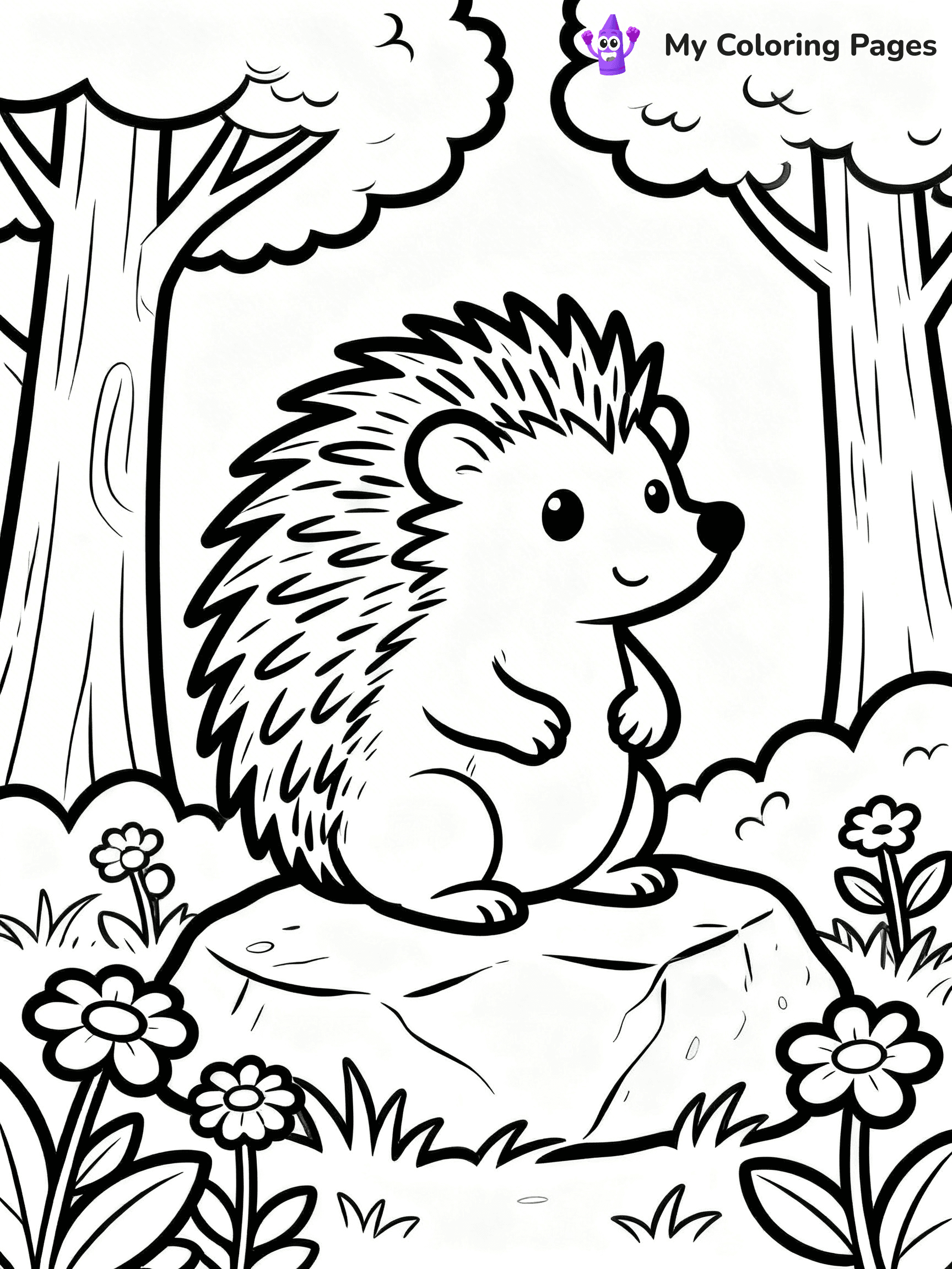 Porcupine Coloring Pages - 48