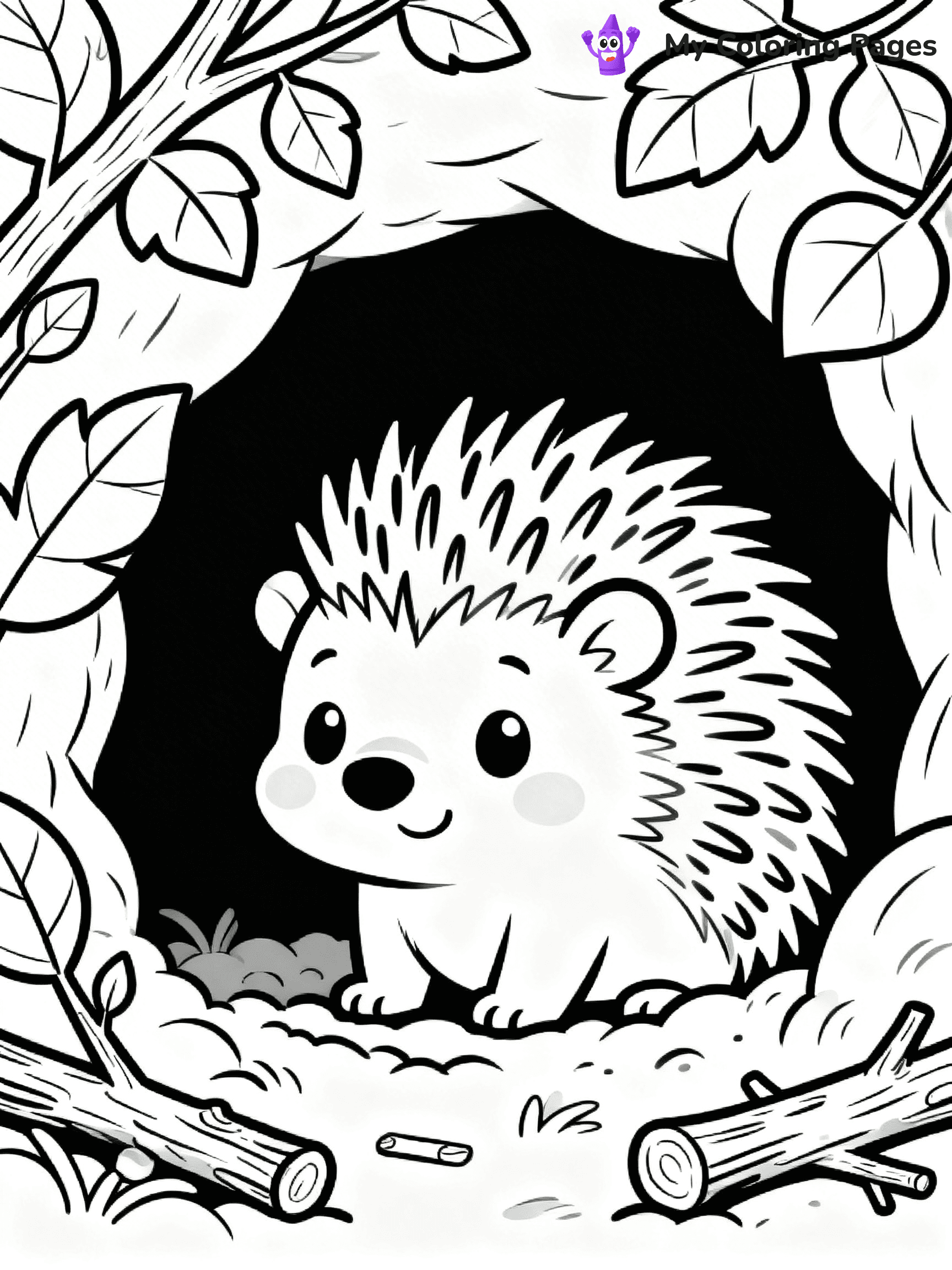 Porcupine Coloring Pages - 47