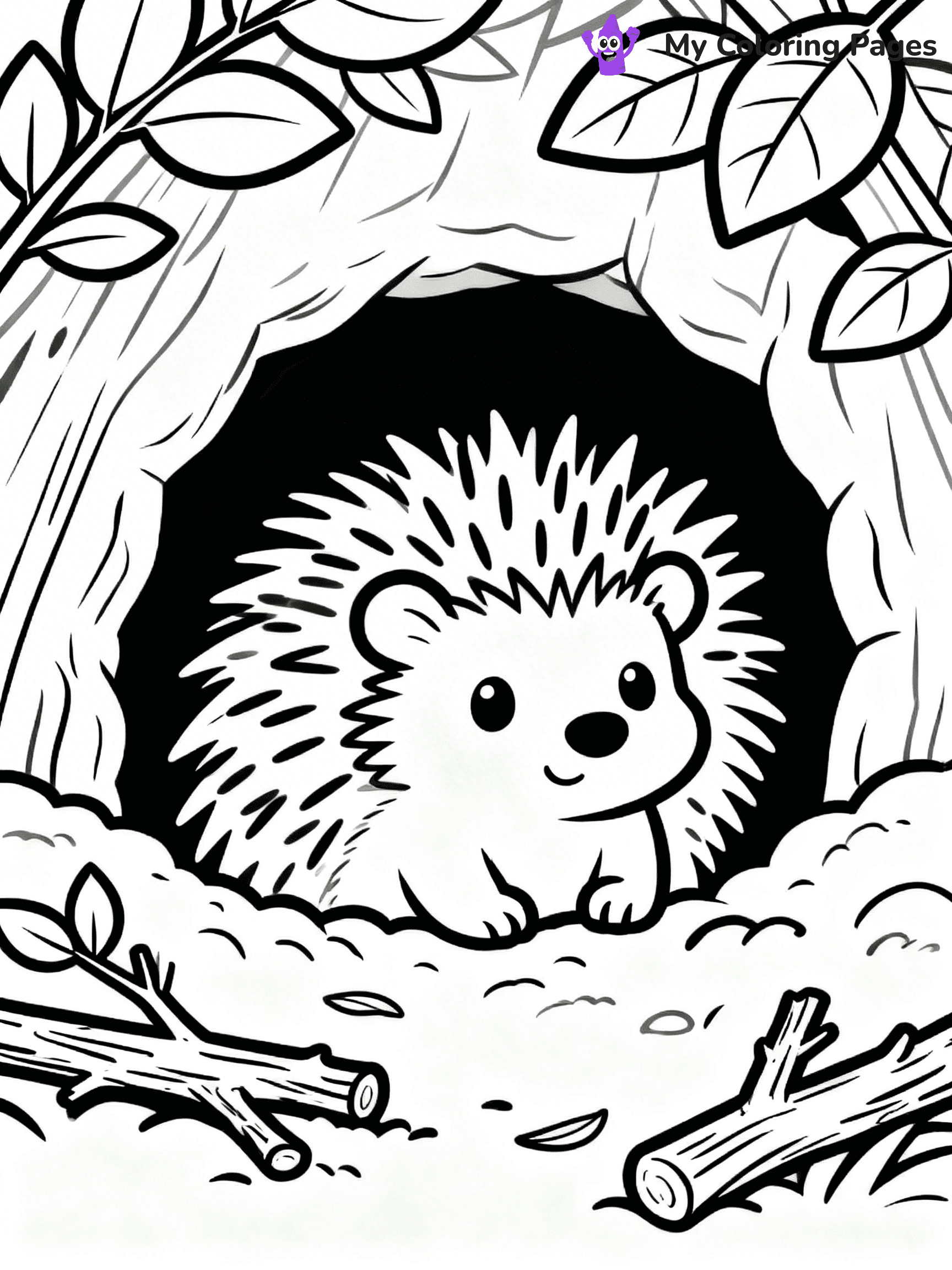 Porcupine Coloring Pages - 45