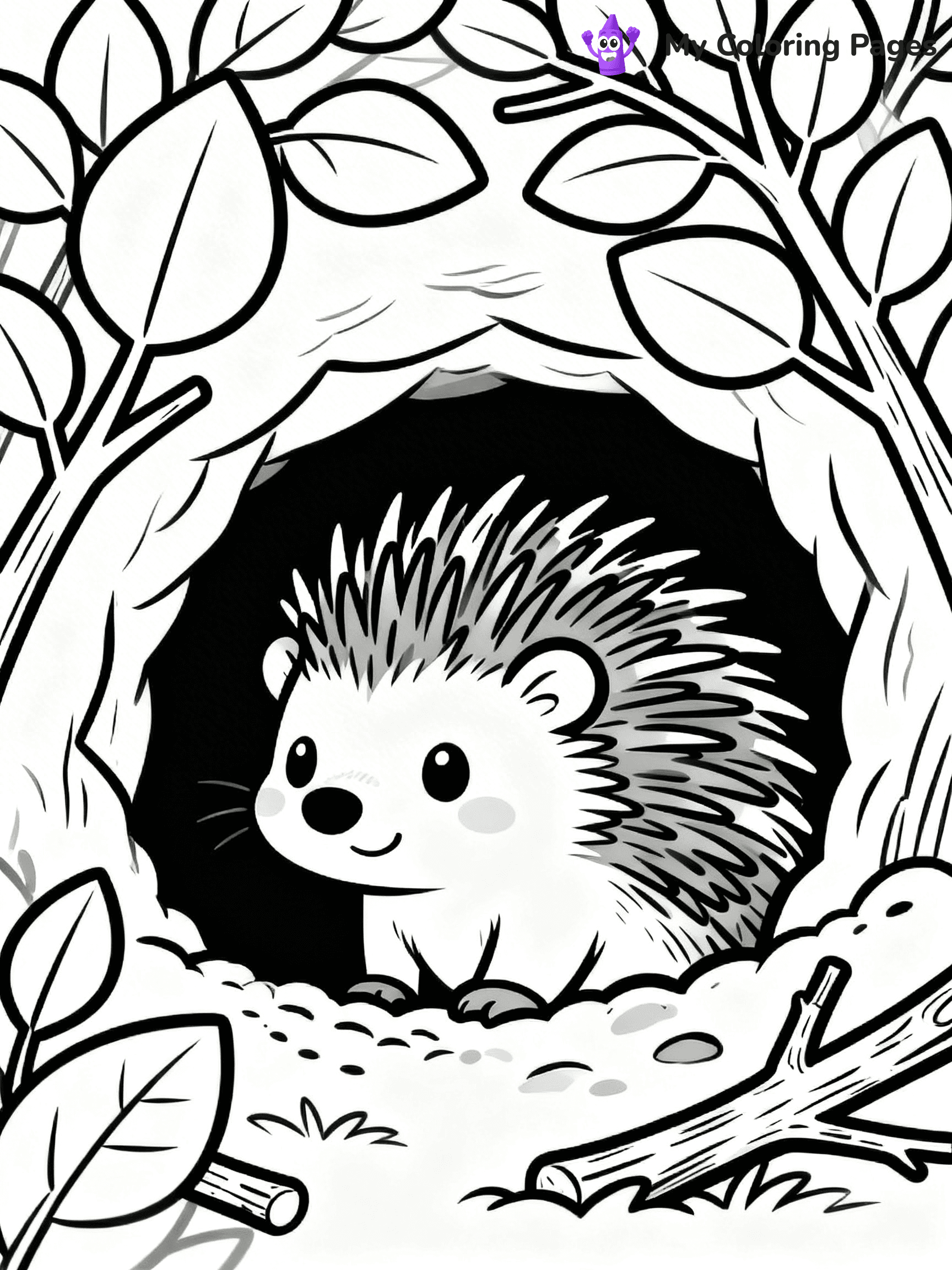 Porcupine Coloring Pages - 43