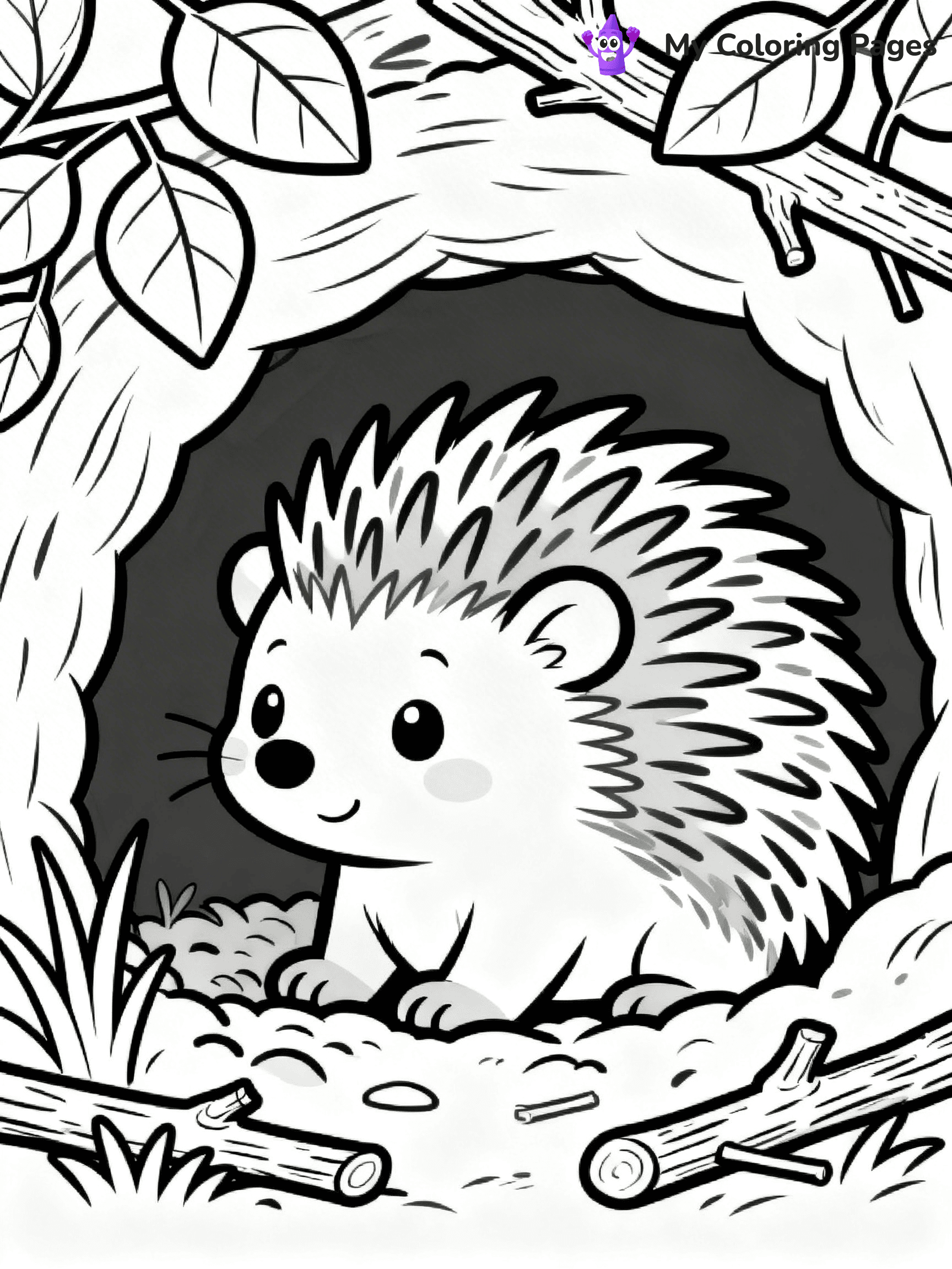 Porcupine Coloring Pages - 42