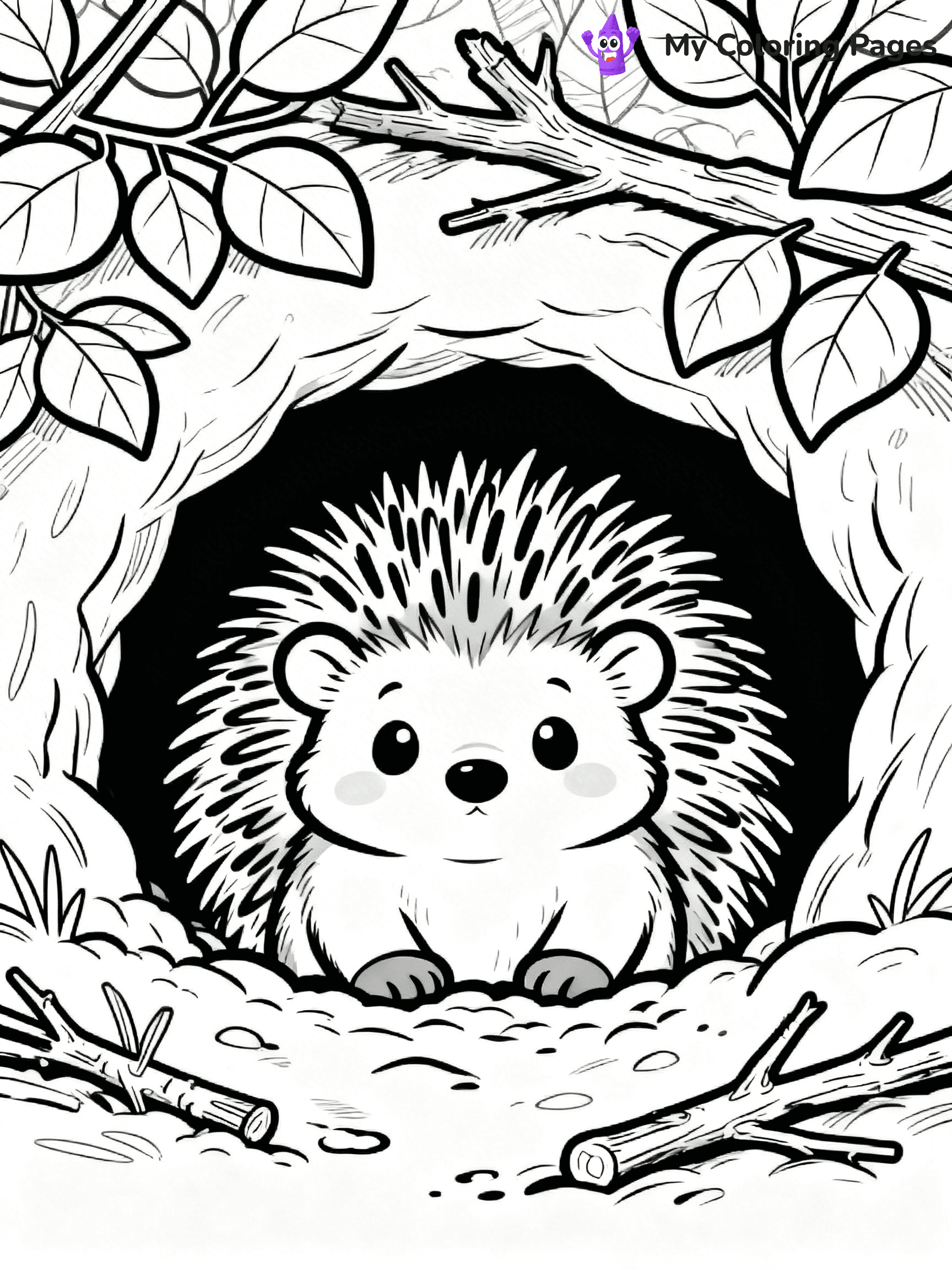 Porcupine Coloring Pages - 41