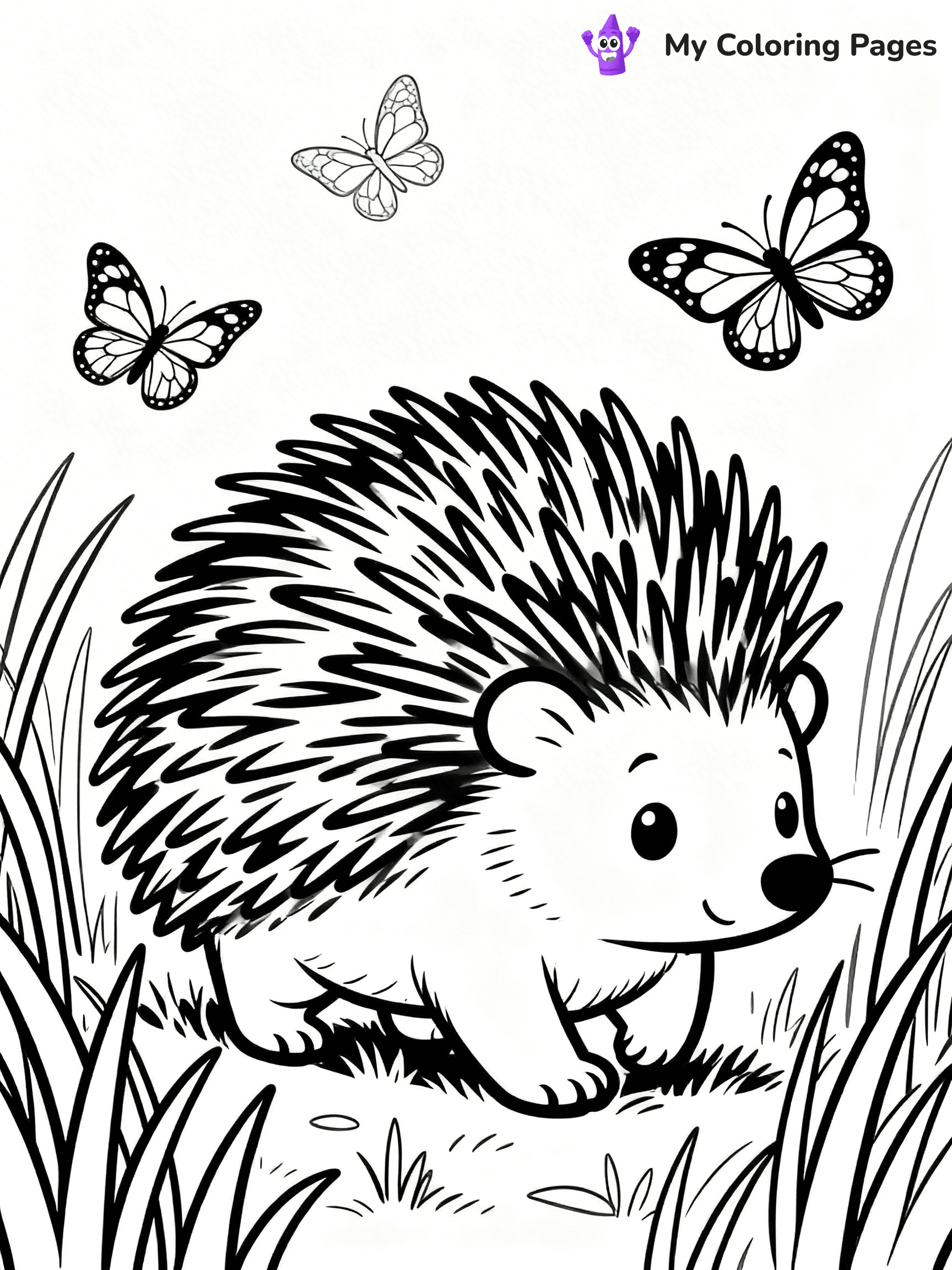 Porcupine Coloring Pages - 40