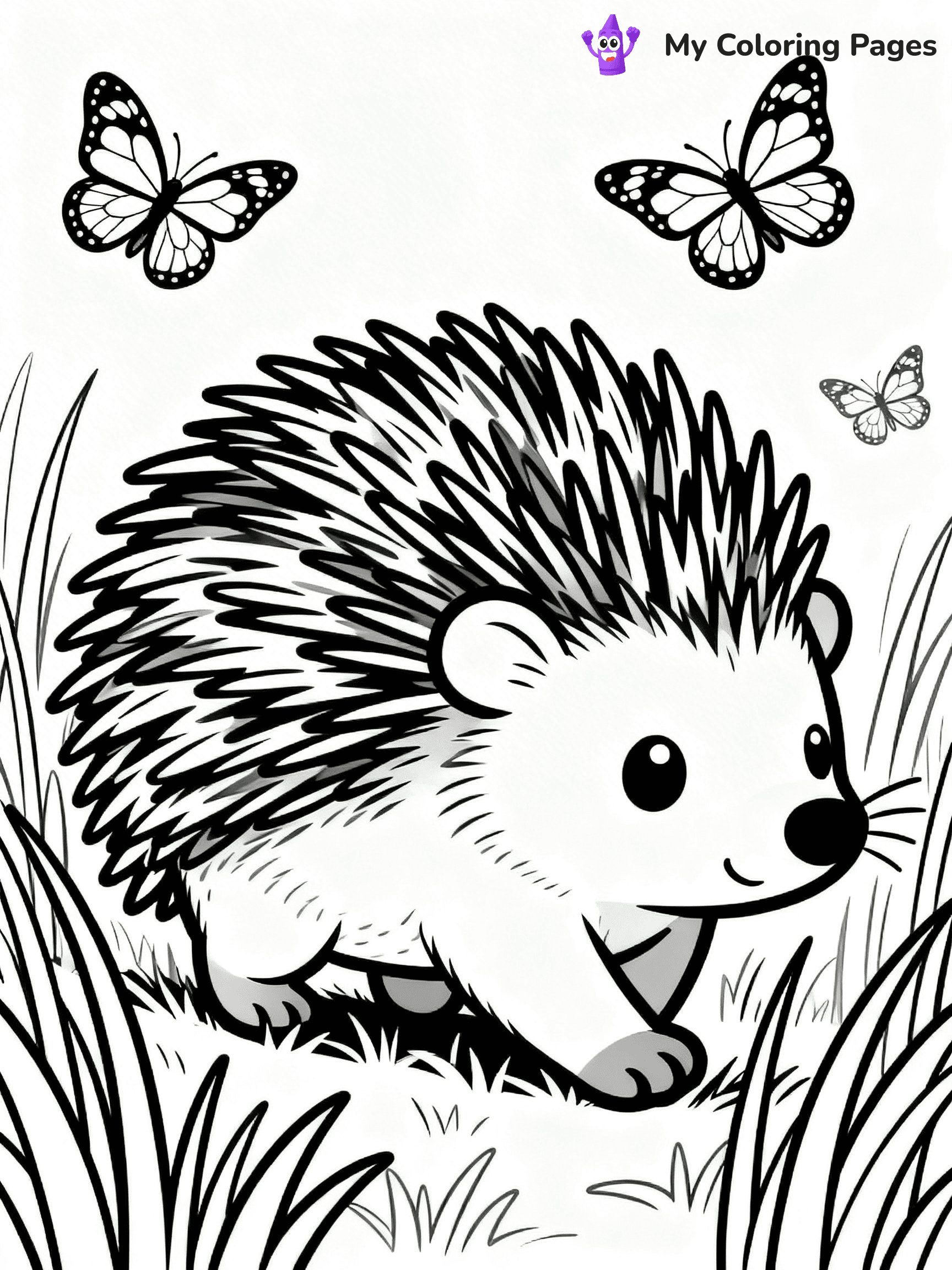 Porcupine Coloring Pages - 38