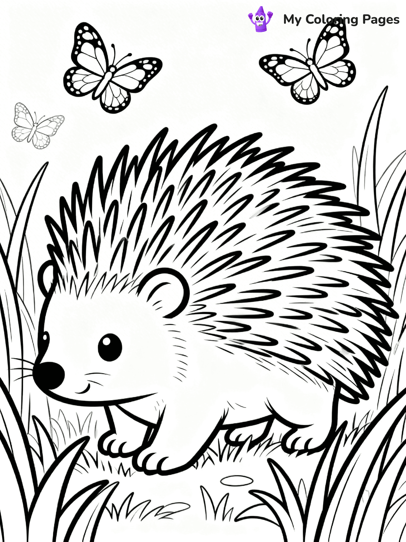 Porcupine Coloring Pages - 37