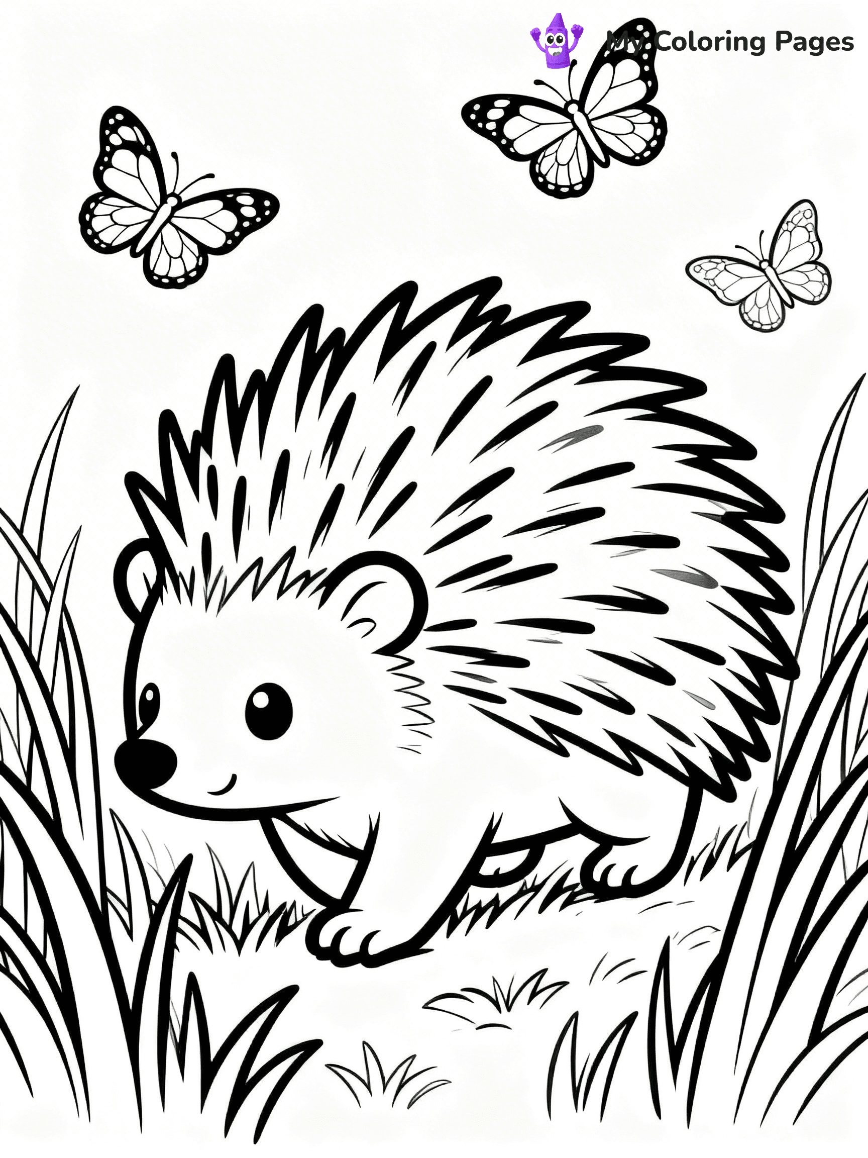 Porcupine Coloring Pages - 34