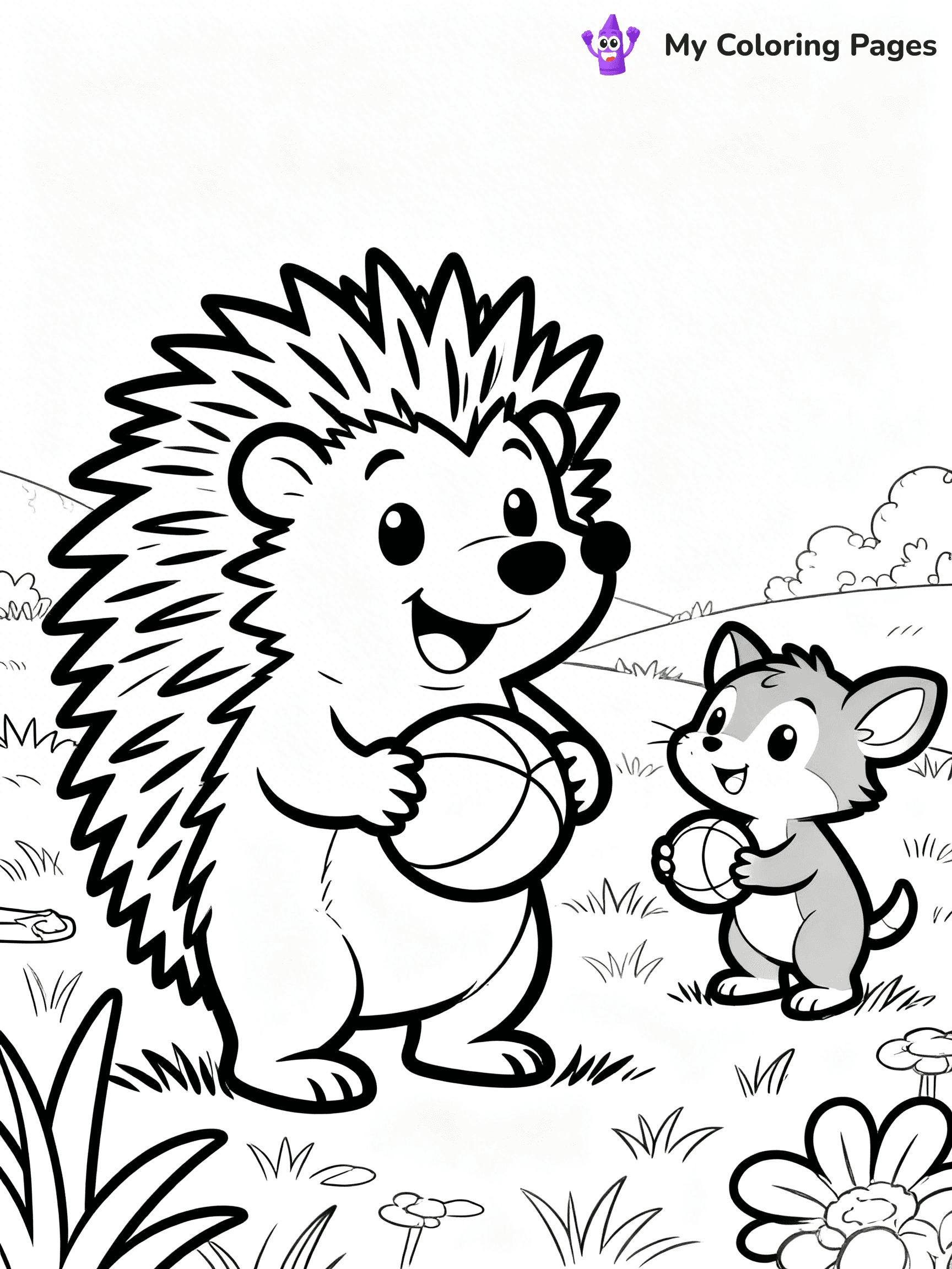 Porcupine Coloring Pages - 29