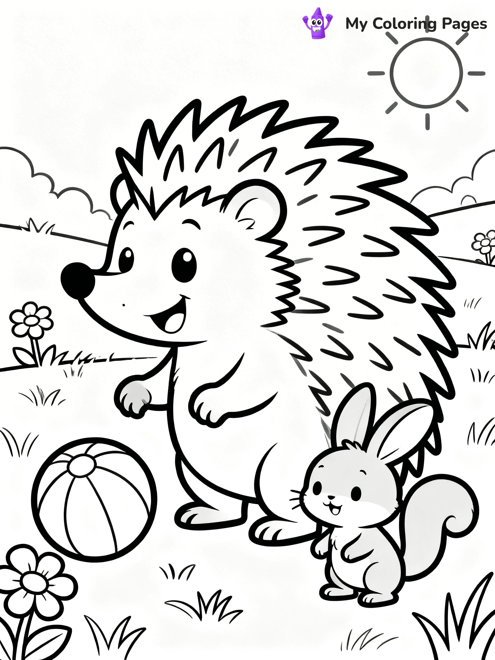 Porcupine Coloring Pages - 28