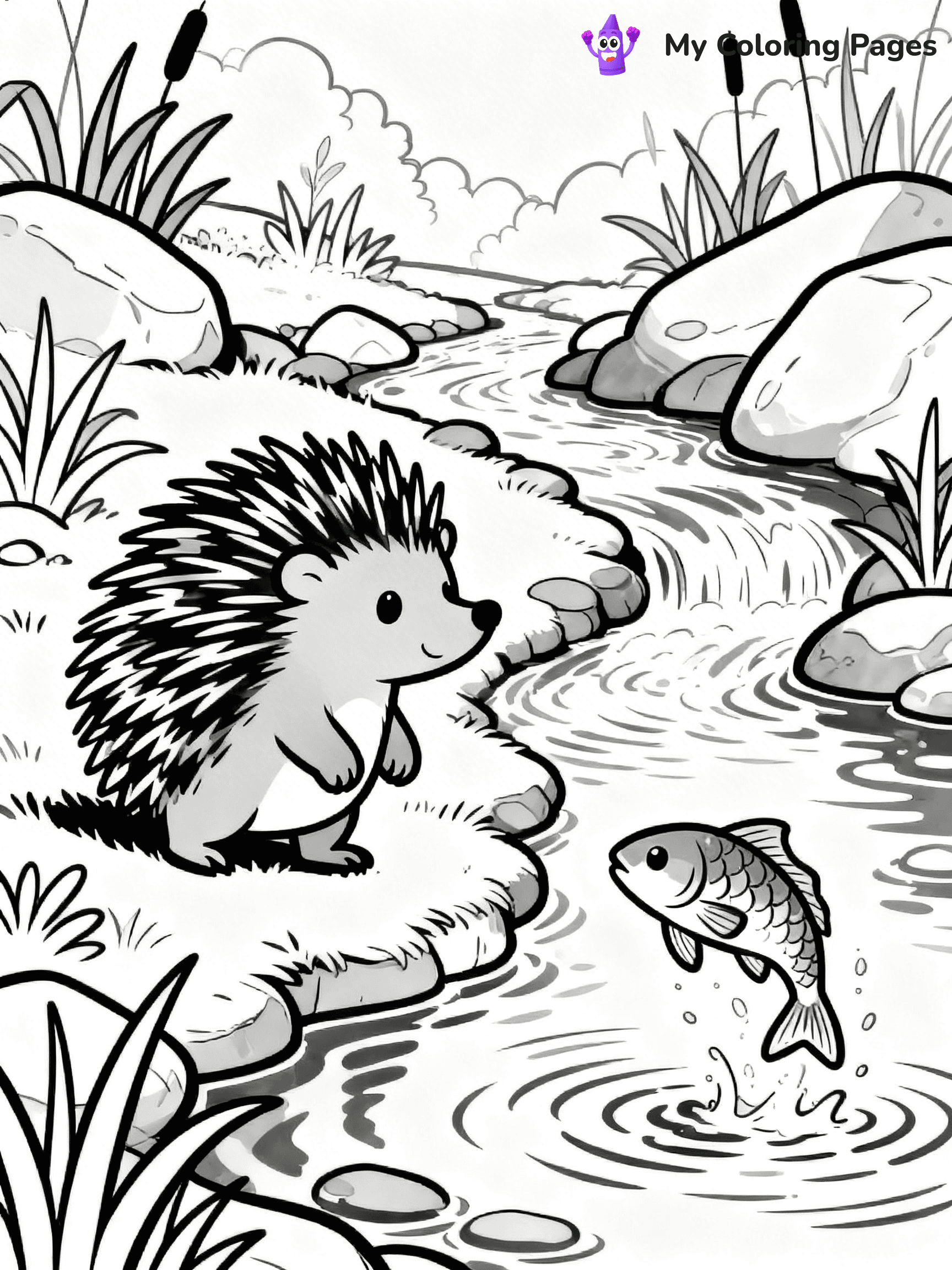 Porcupine Coloring Pages - 19