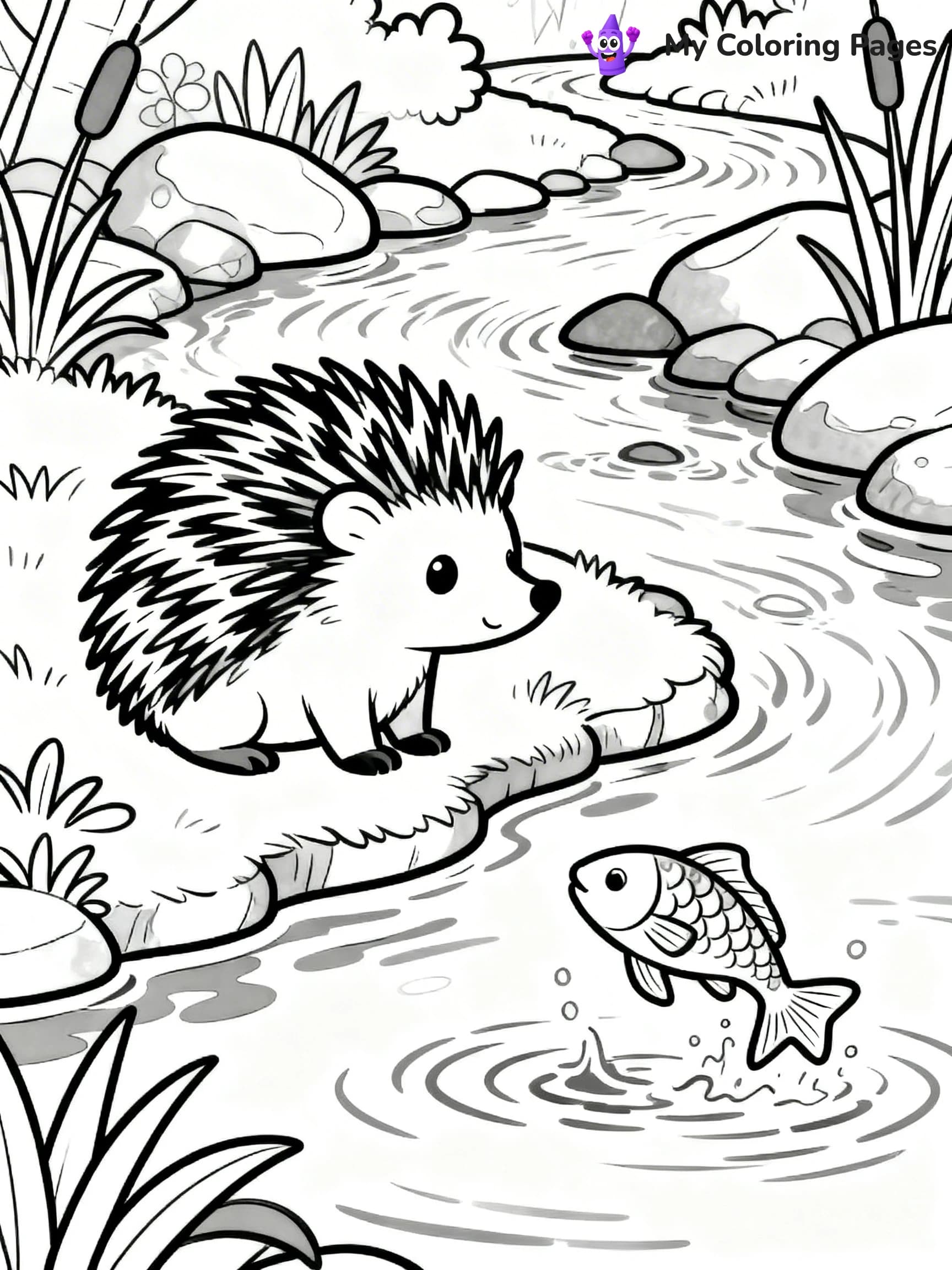 Porcupine Coloring Pages - 24