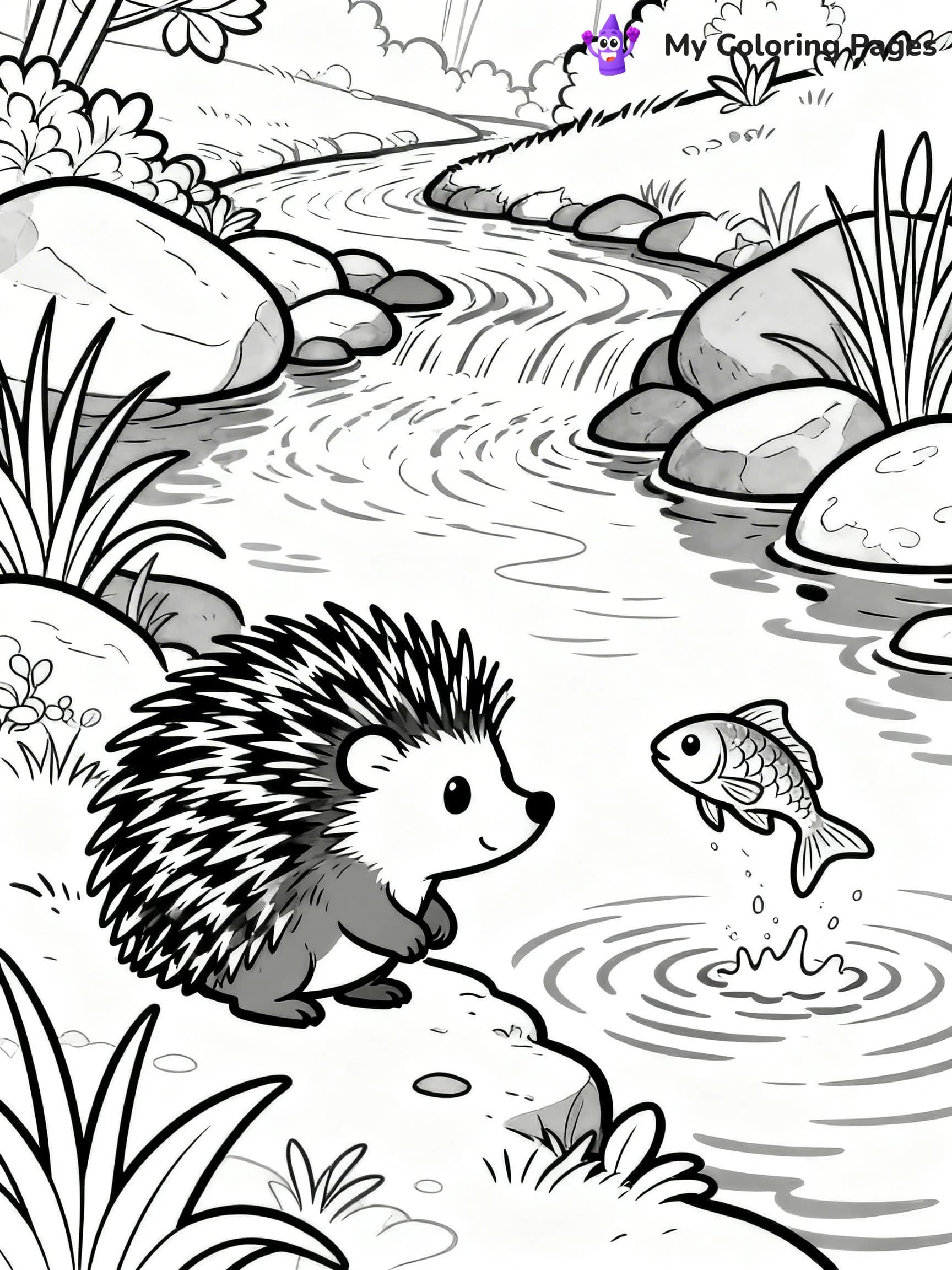 Porcupine Coloring Pages - 23