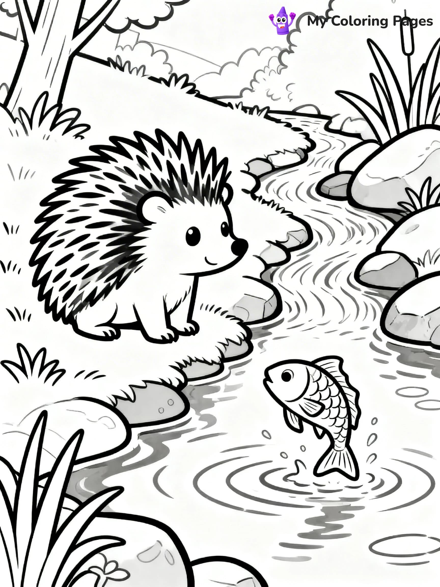 Porcupine Coloring Pages - 22