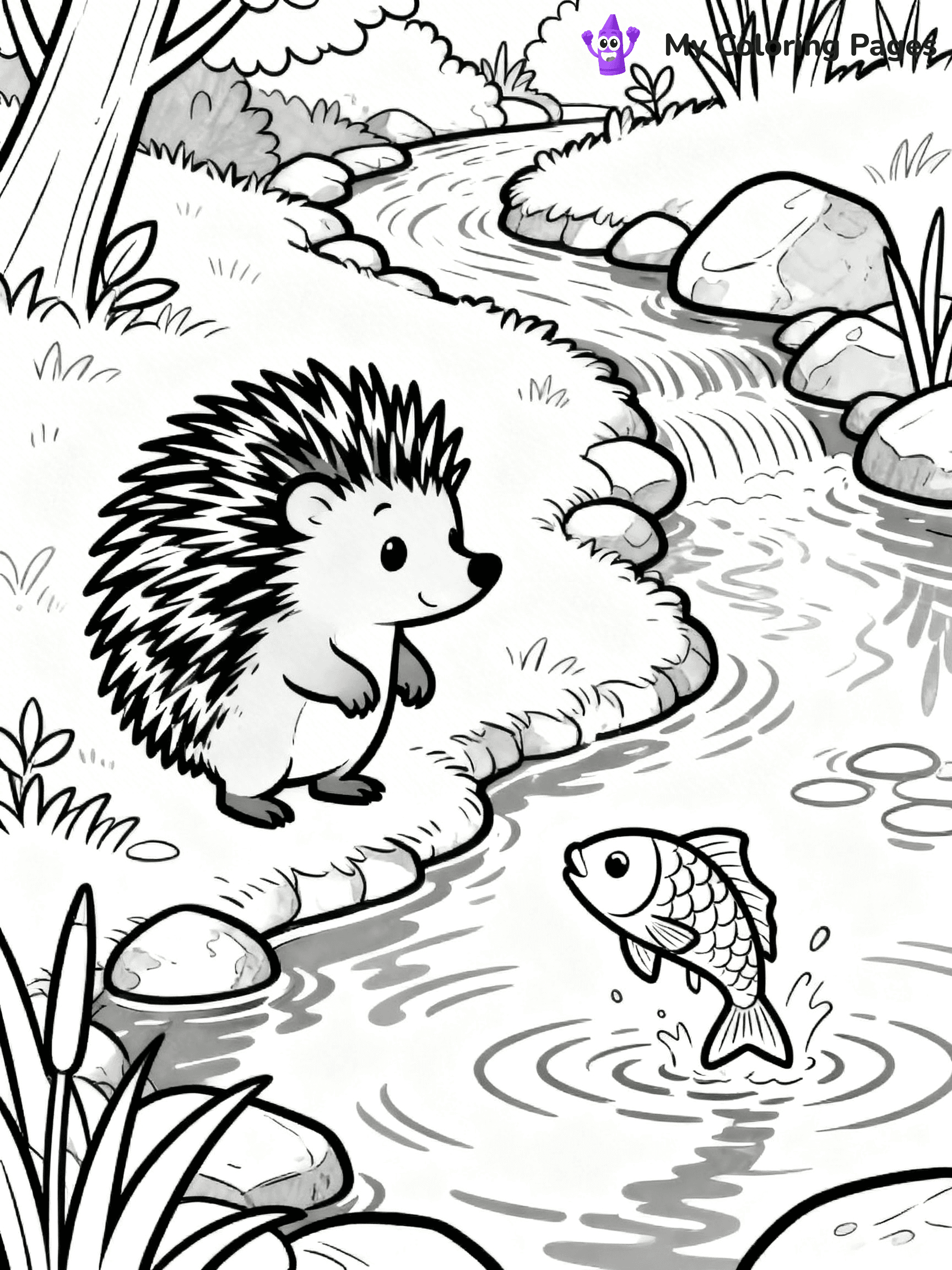 Porcupine Coloring Pages - 14