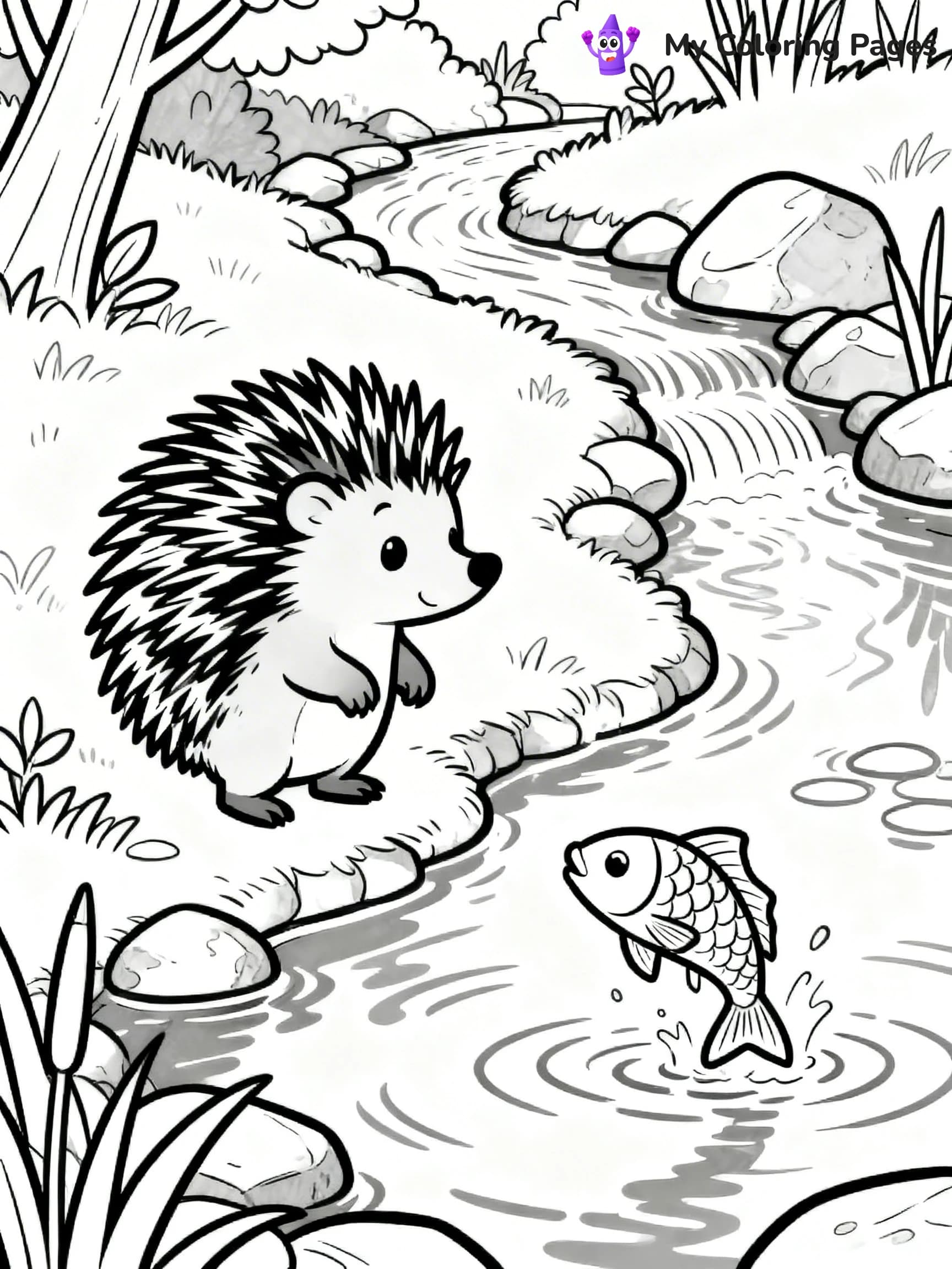 Porcupine Coloring Pages - 21