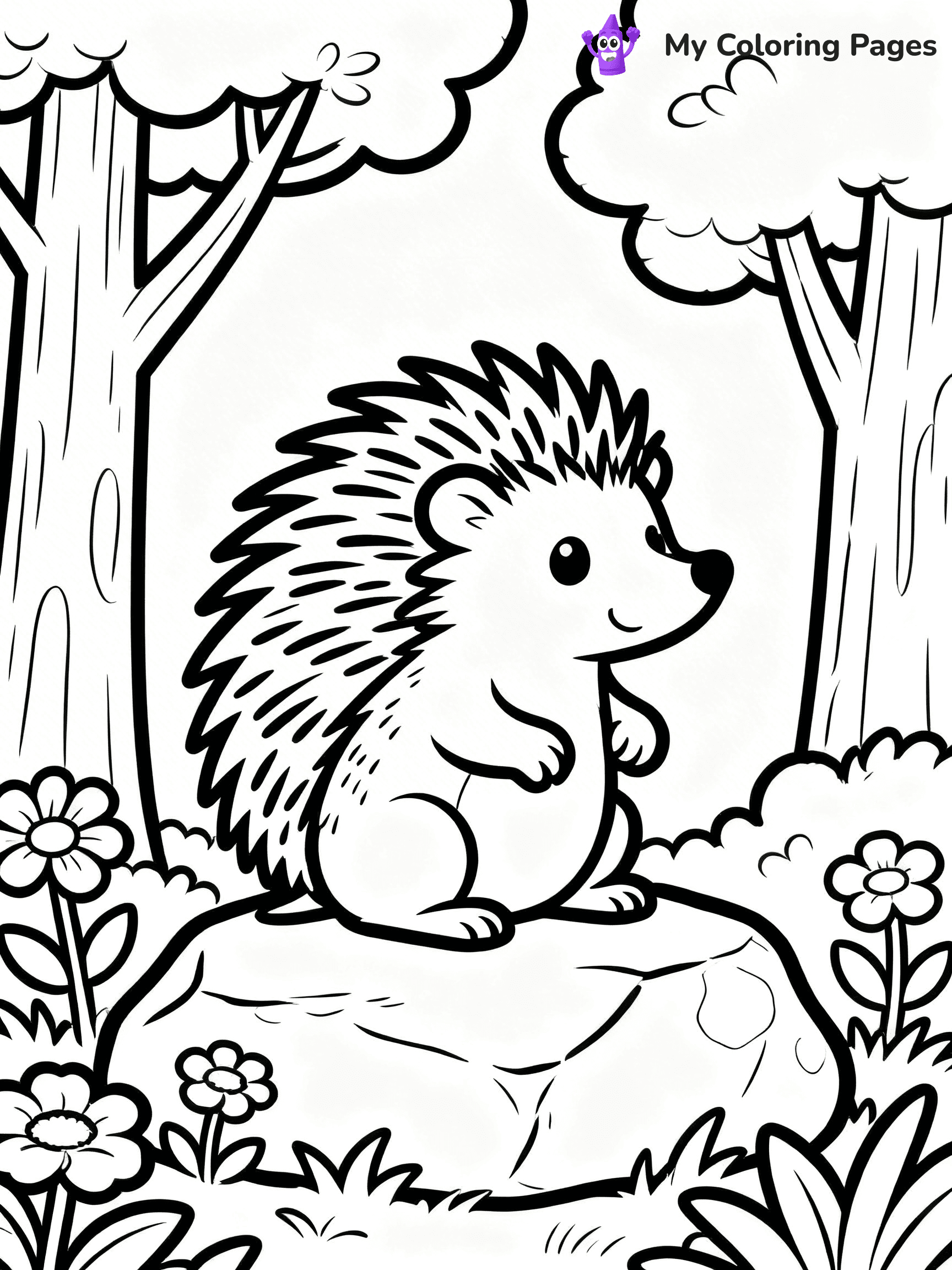Porcupine Coloring Pages - 5