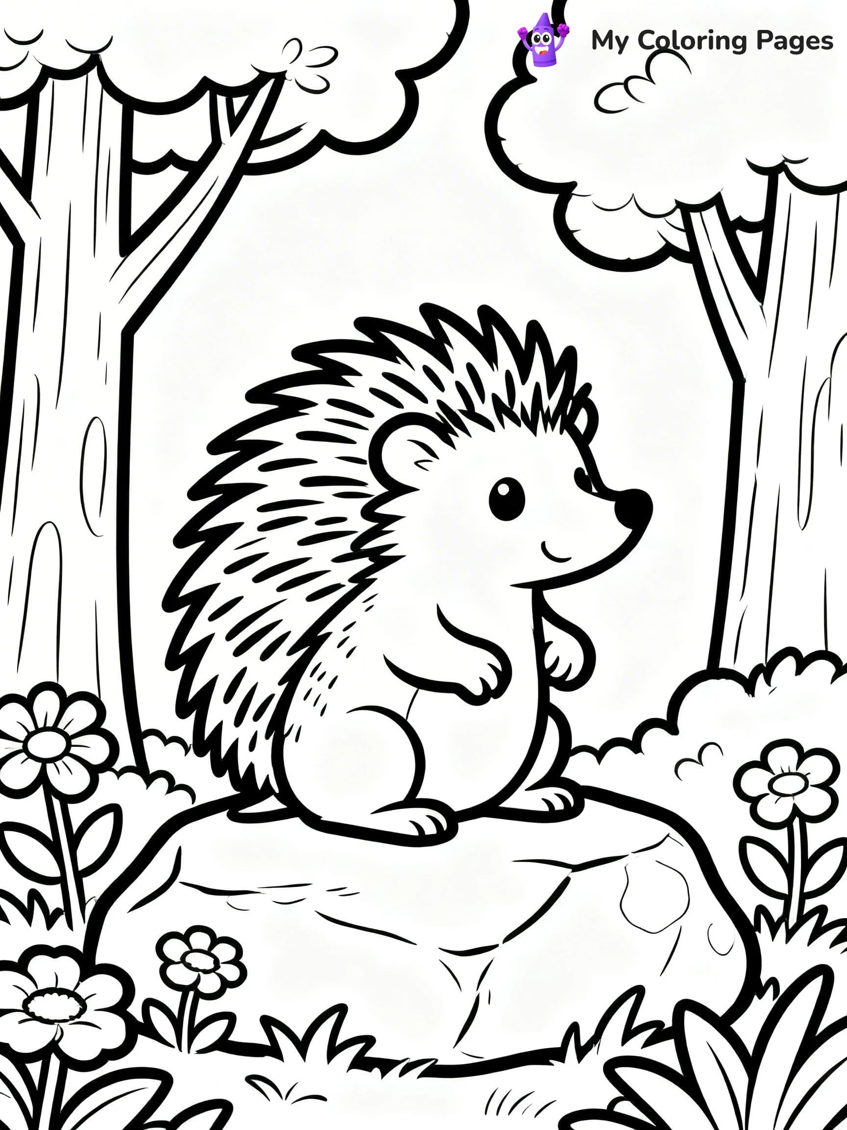 Porcupine Coloring Pages - 12