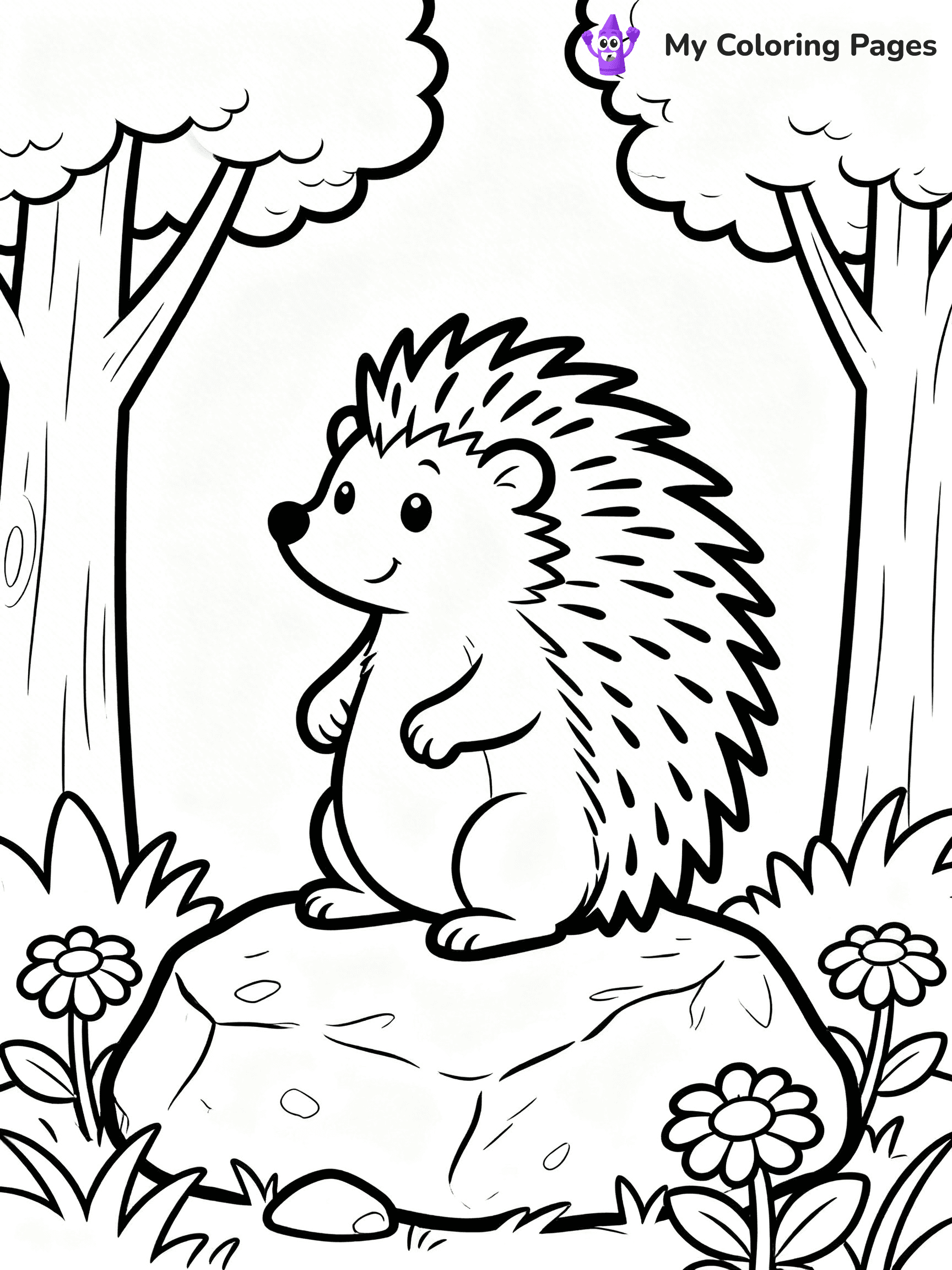 Porcupine Coloring Pages - 4