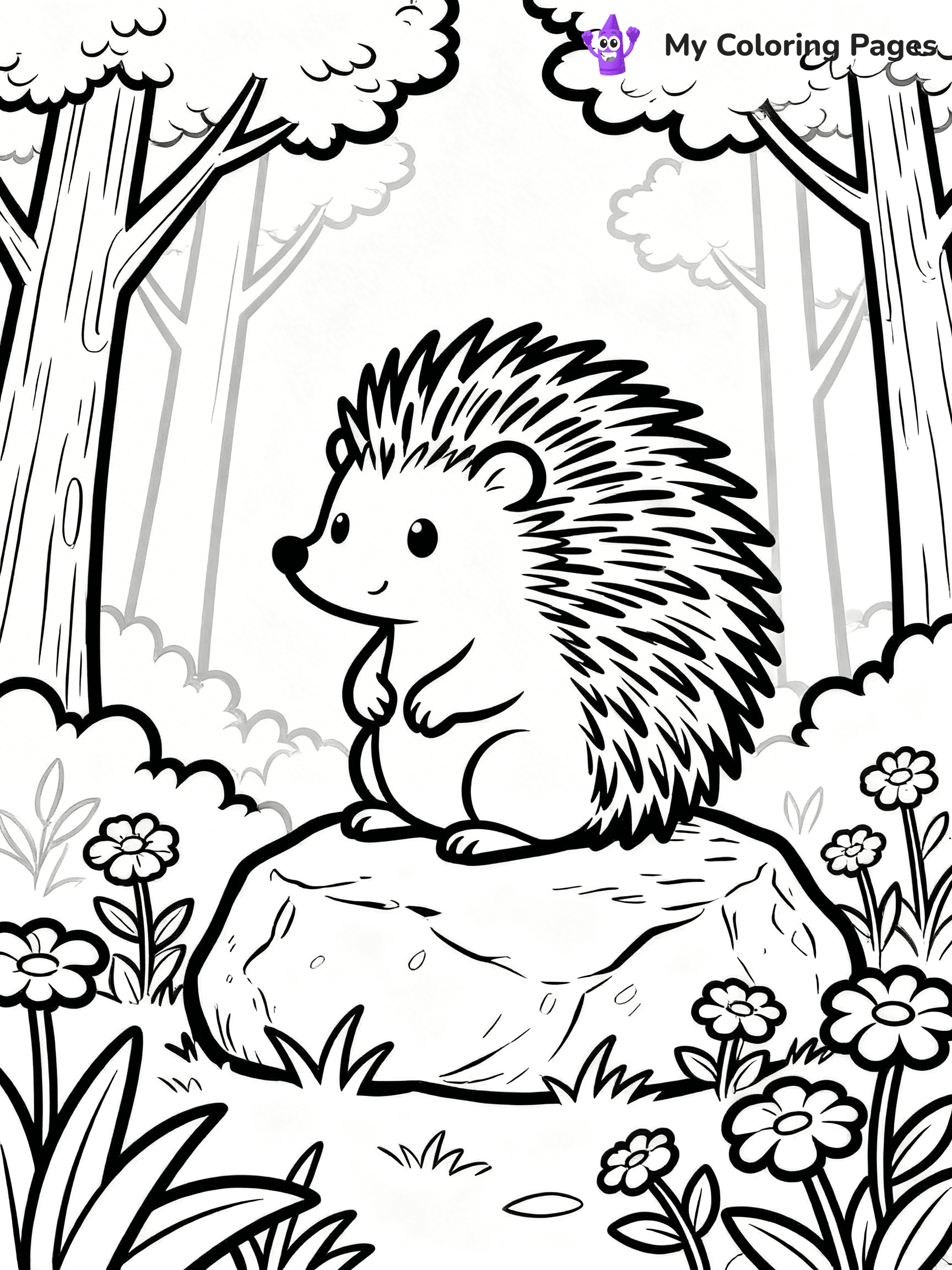 Porcupine Coloring Pages - 3