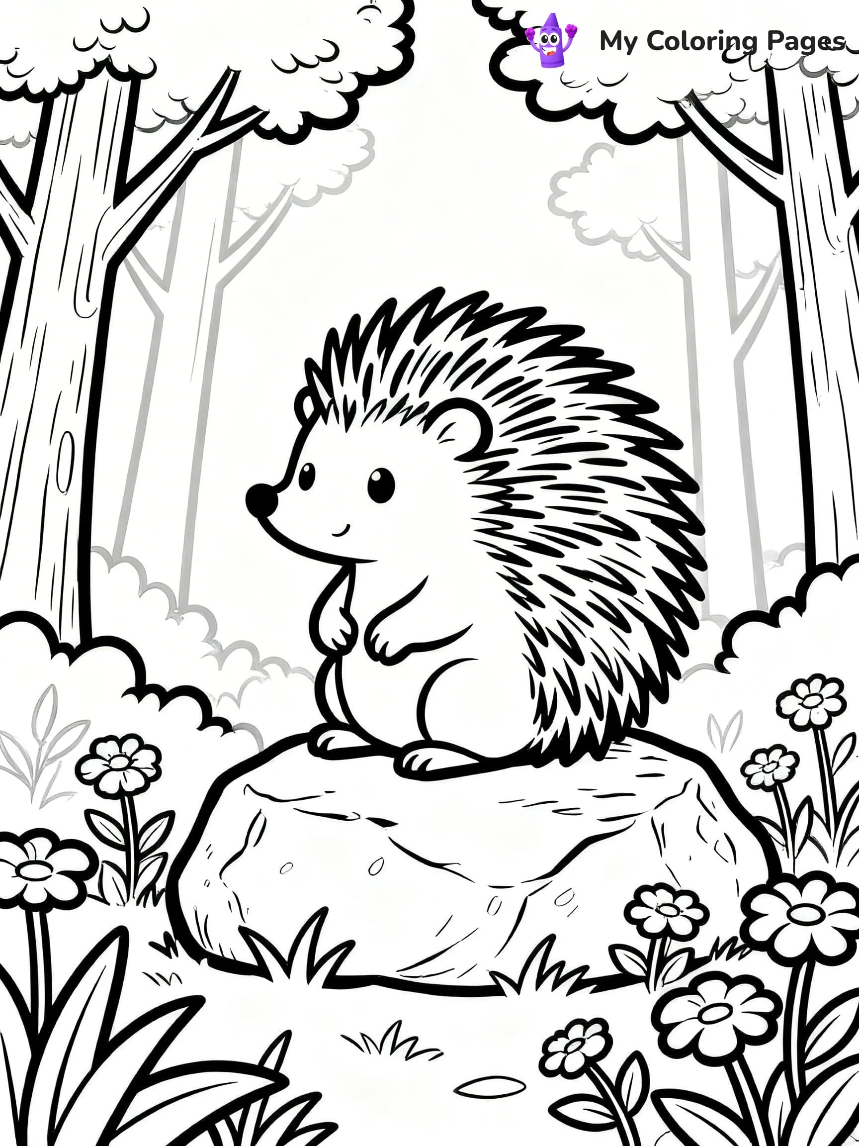 Porcupine Coloring Pages - 10
