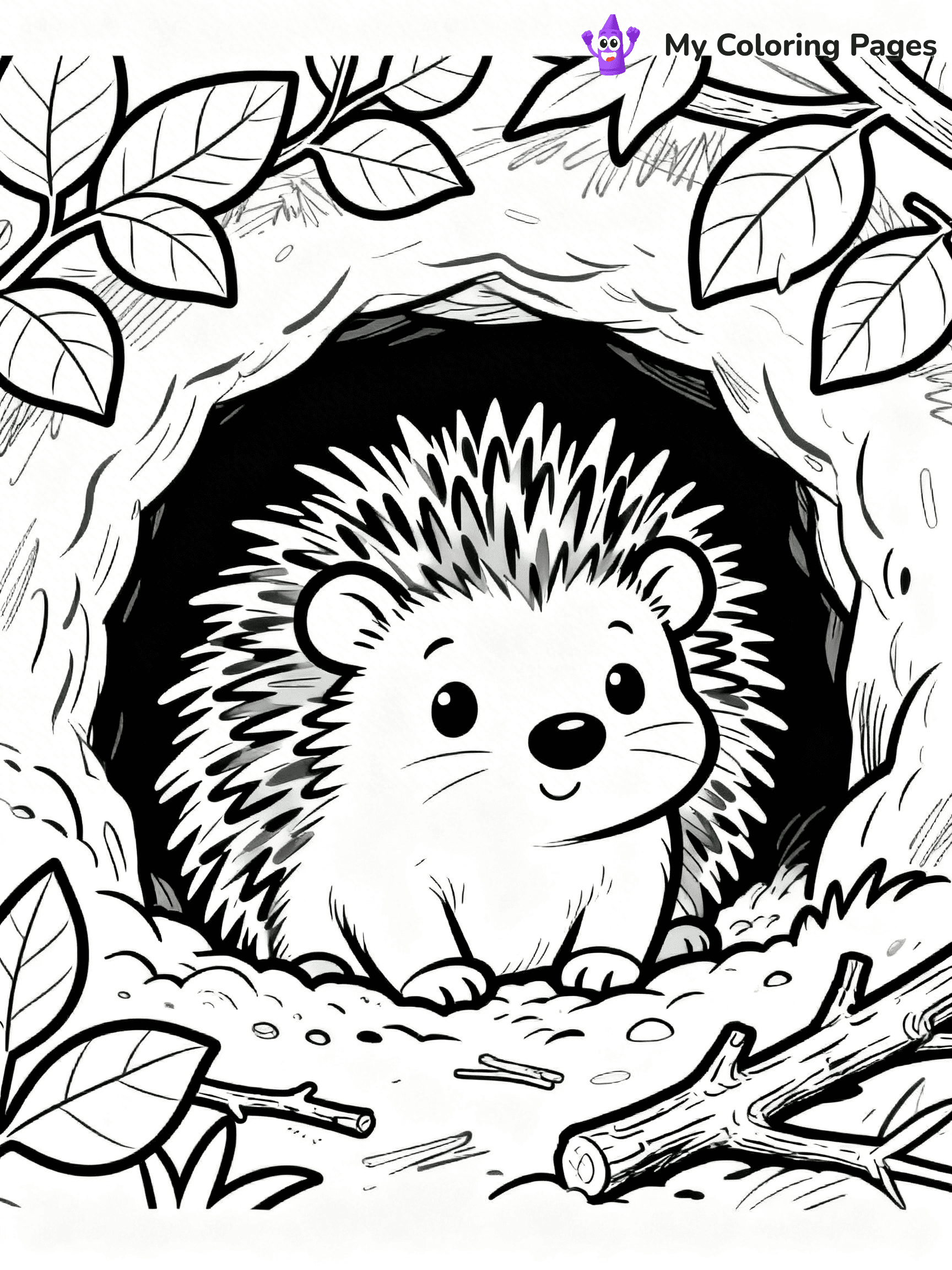 Porcupine Coloring Pages - 2