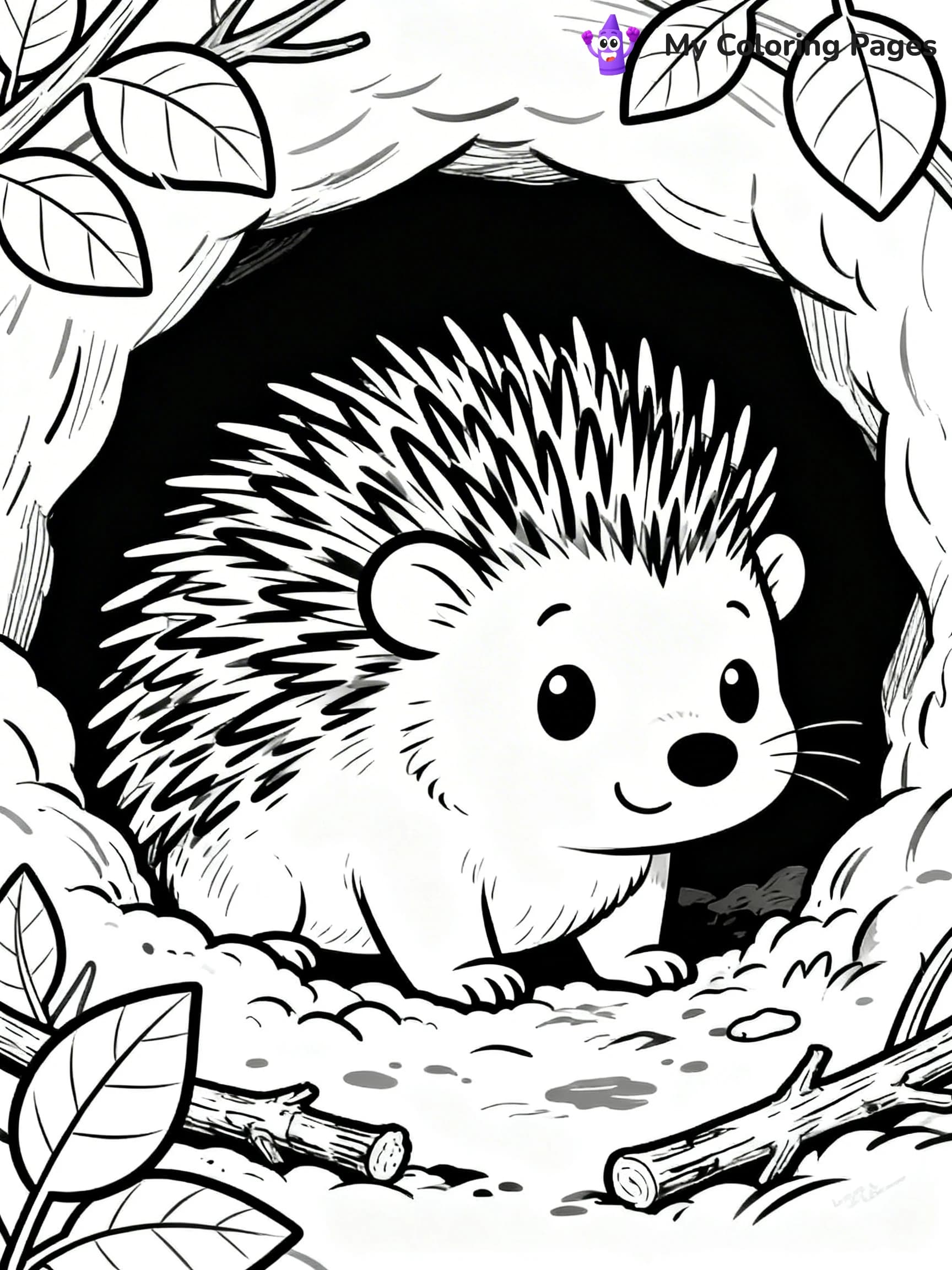Porcupine Coloring Pages - 8