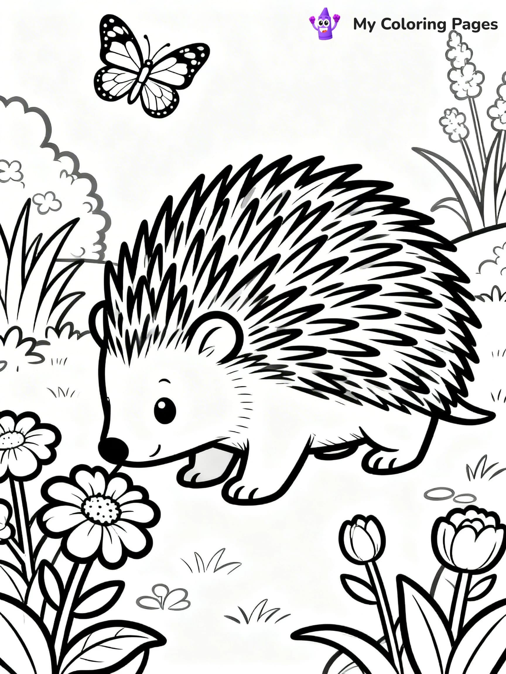 Porcupine Coloring Pages - 2