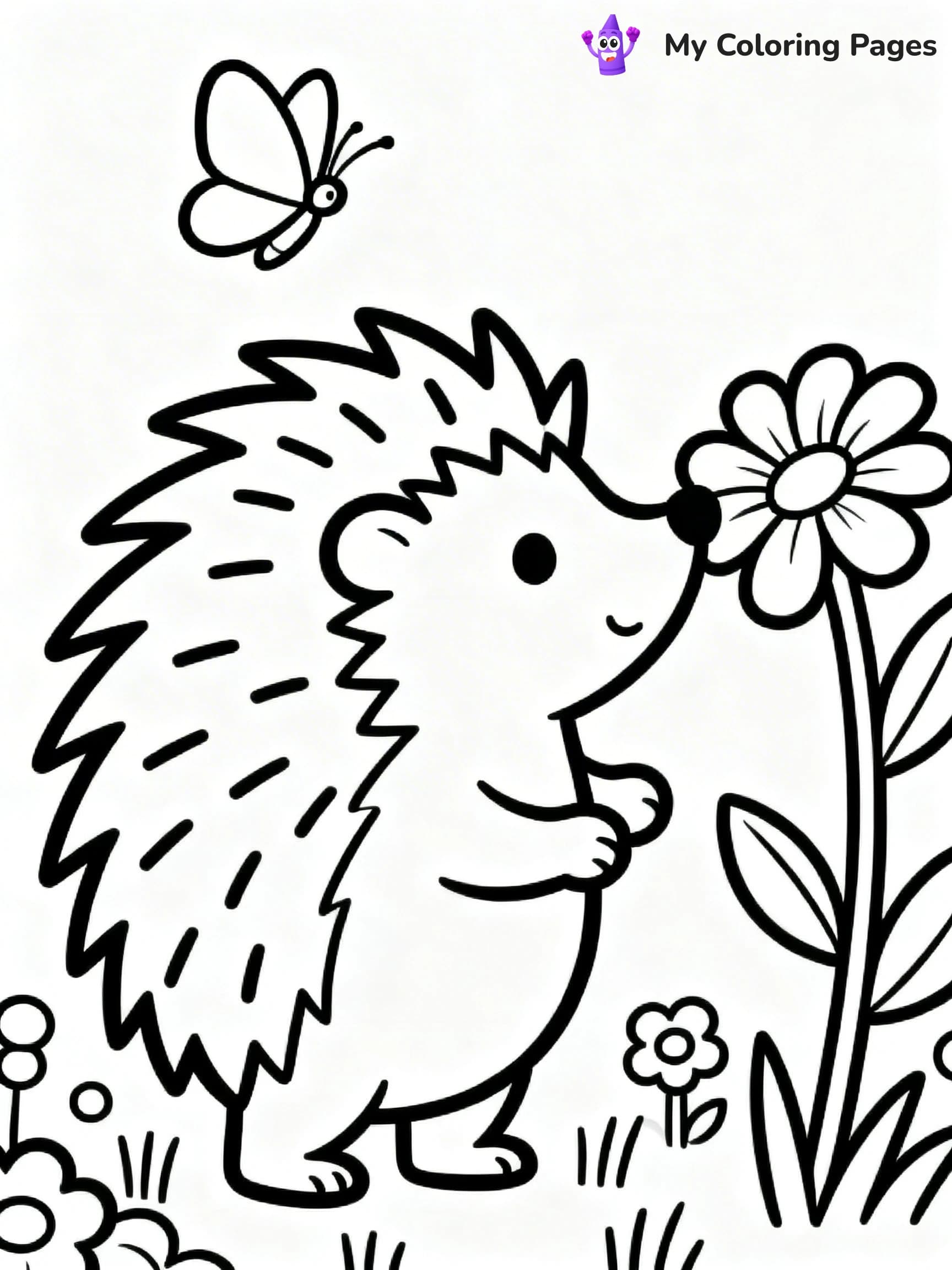 Porcupine Coloring Pages - 1