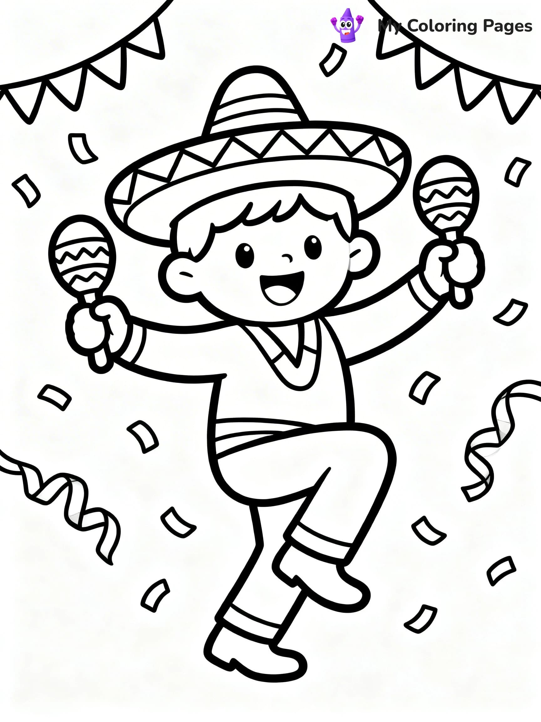 Sombrero Coloring Pages - 24