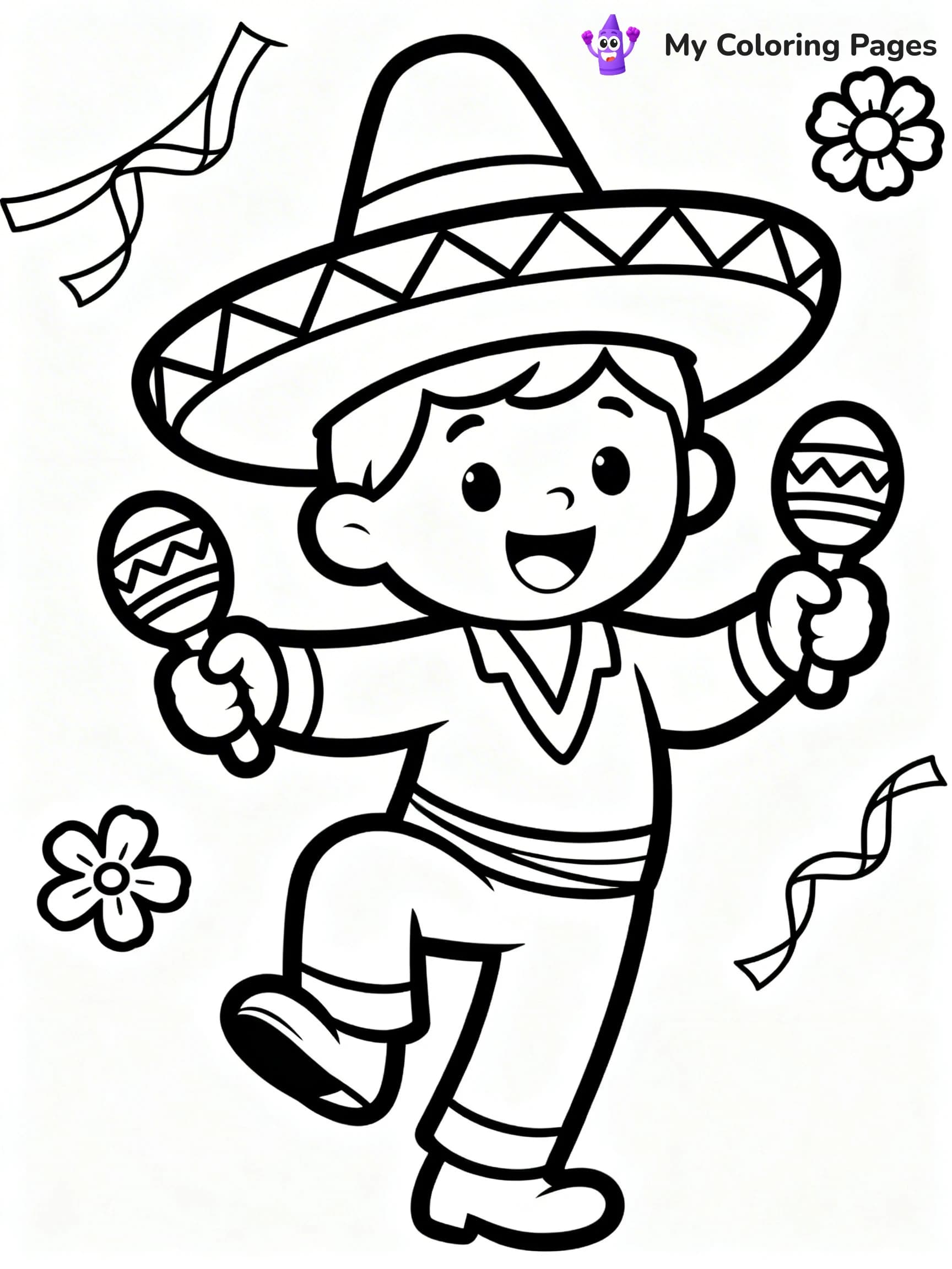 Sombrero Coloring Pages - 23