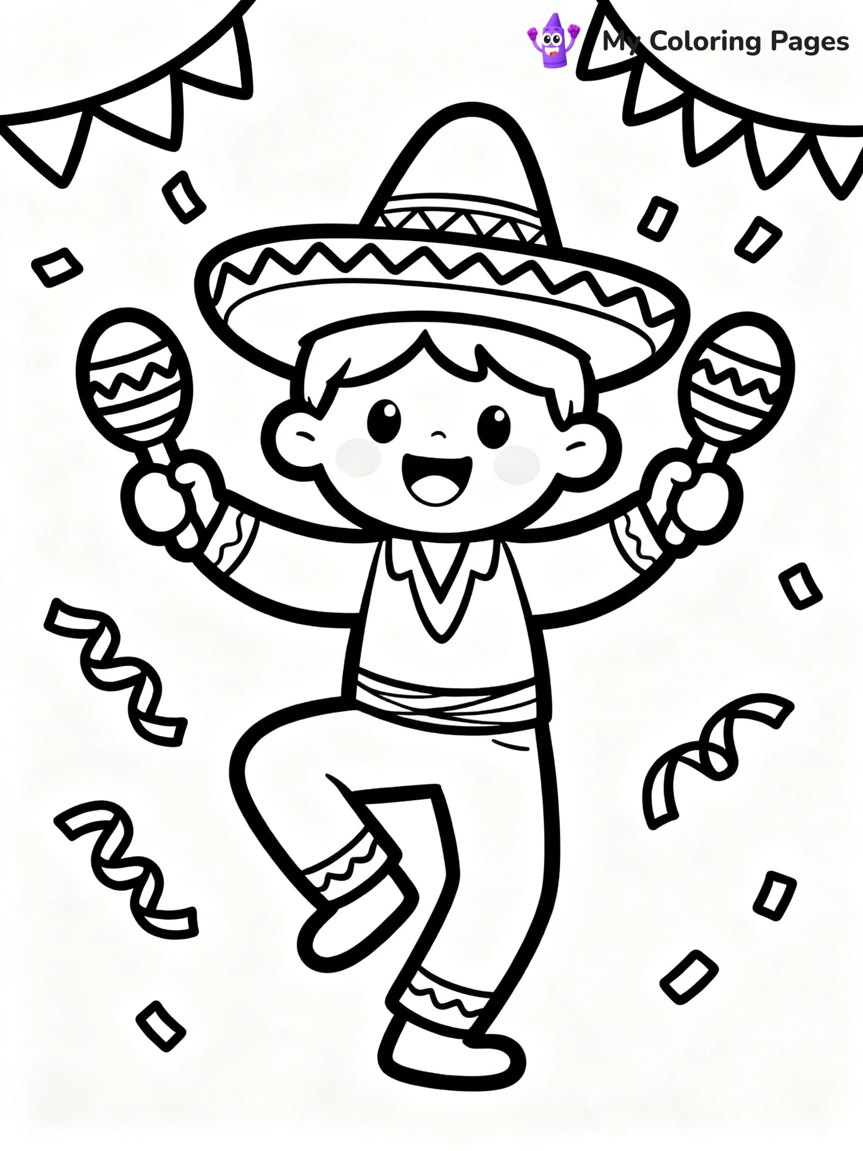Sombrero Coloring Pages - 20